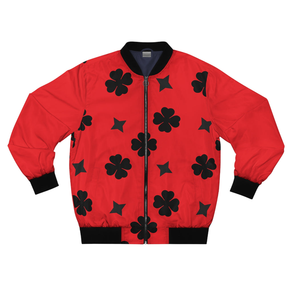 Men Black Lucky On Top Red Jacket