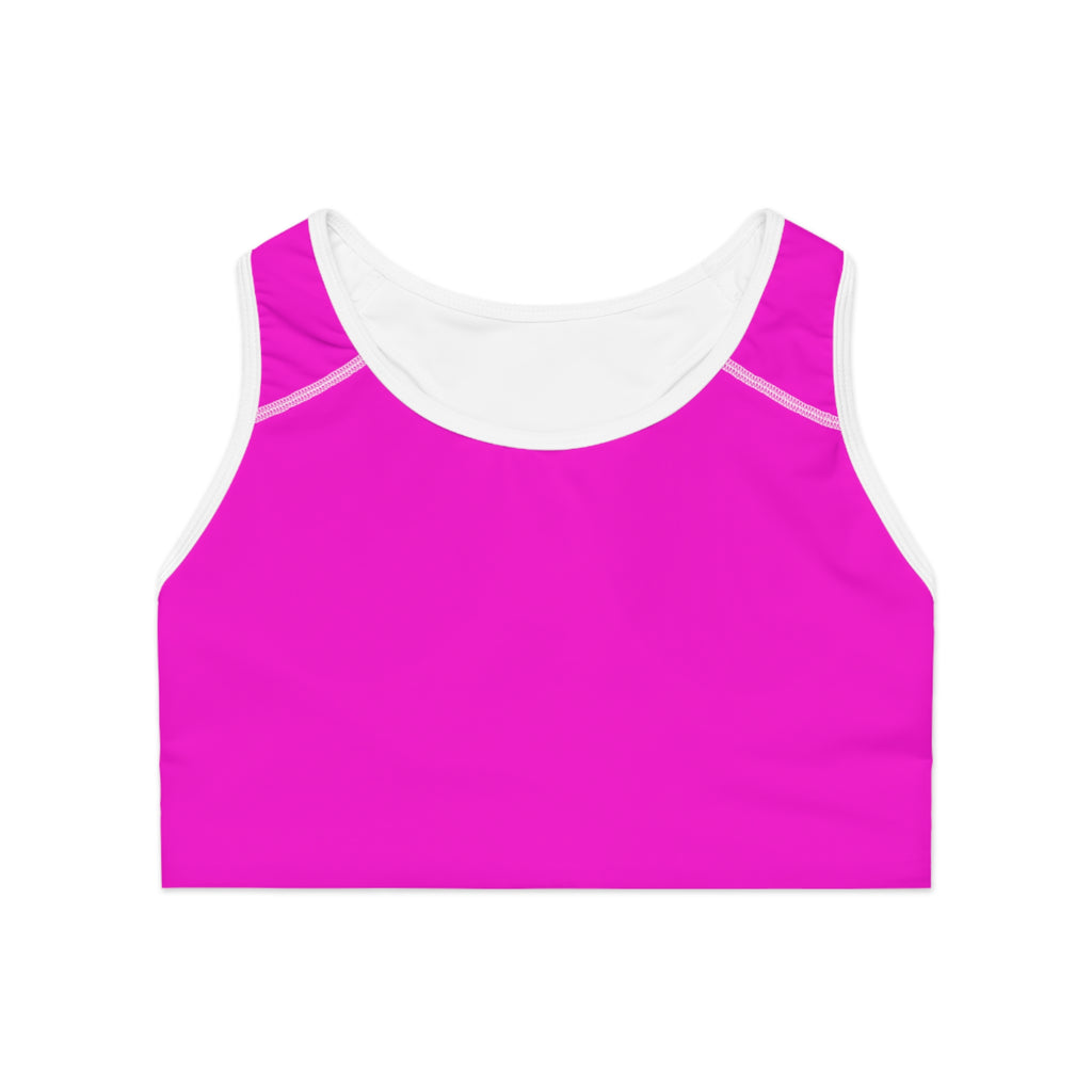 SEXY' Pink Sports Bra — Bold Activewear Crop Top Pink