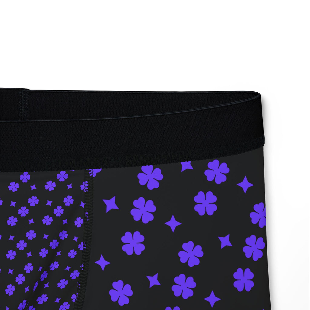 Purple Floral Boxer Briefs - Men's Comfortable Underwear