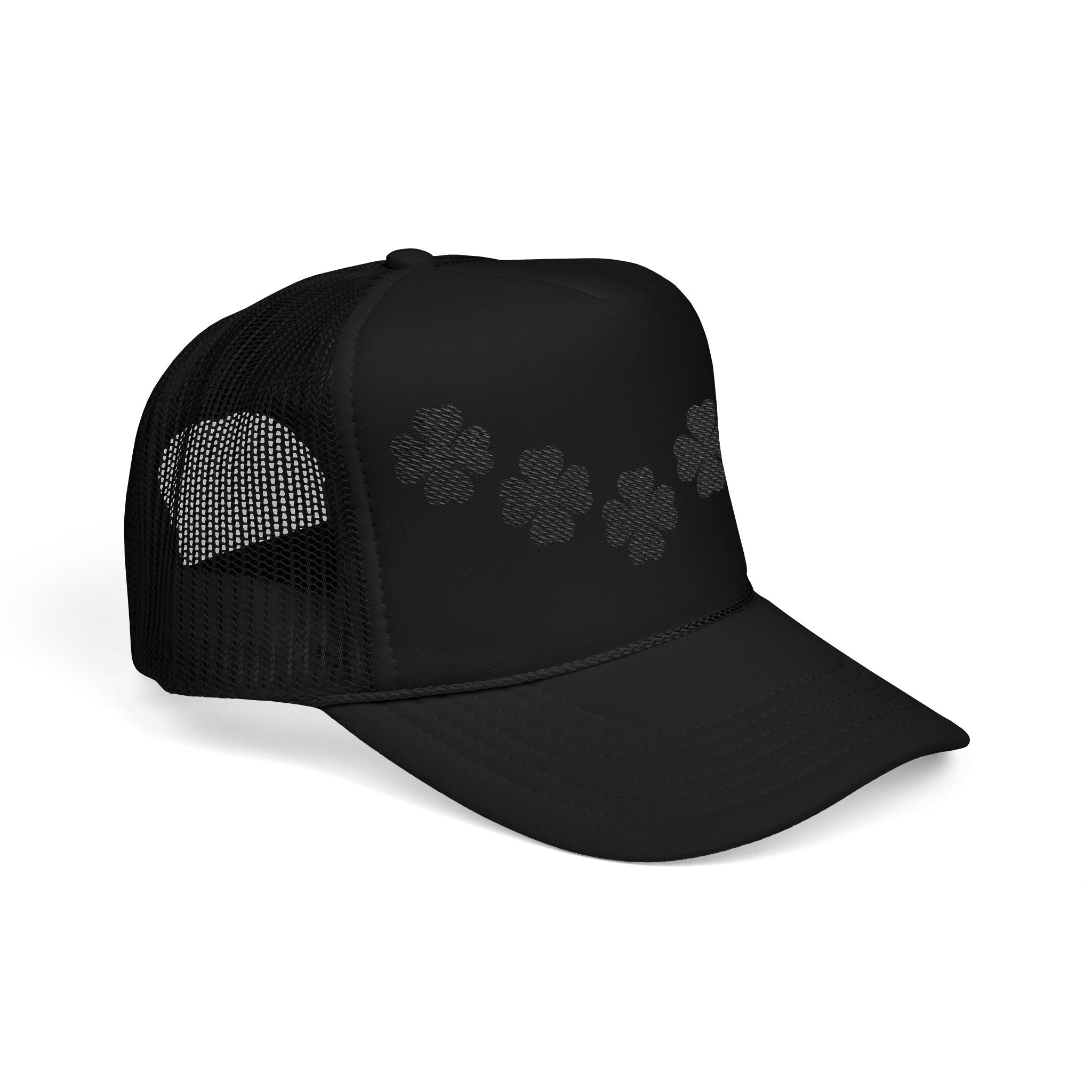 Embroidered Black Clover Hat