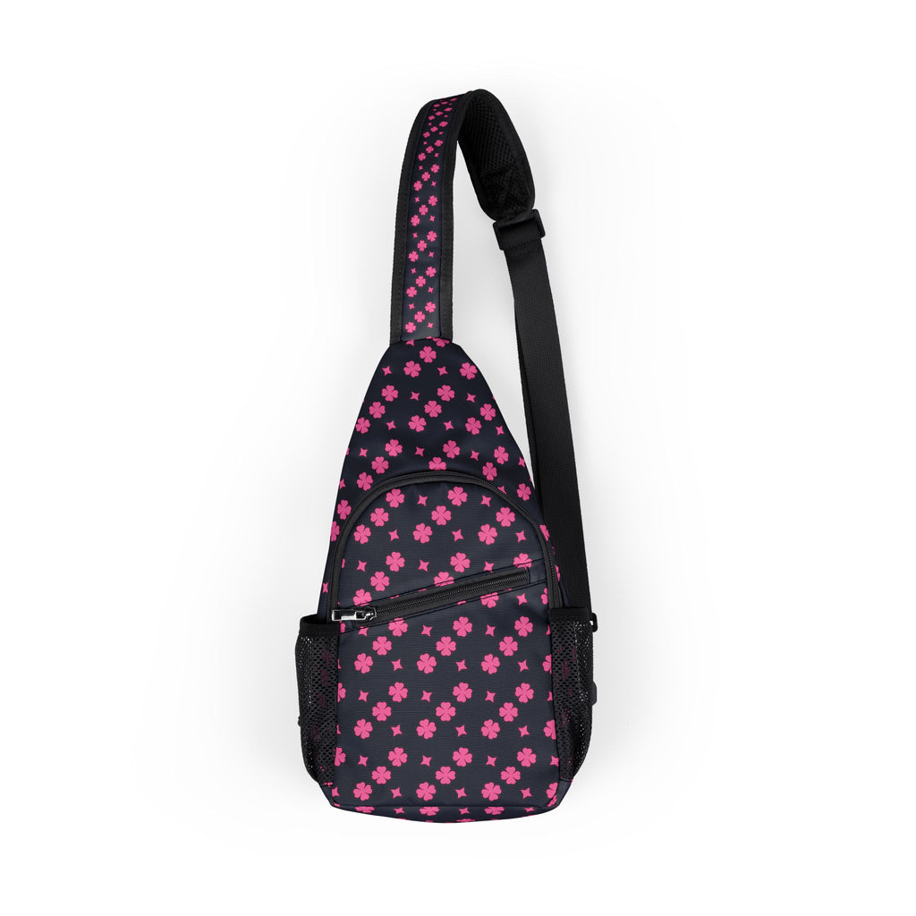 Pink /Black Charm Chest Bag