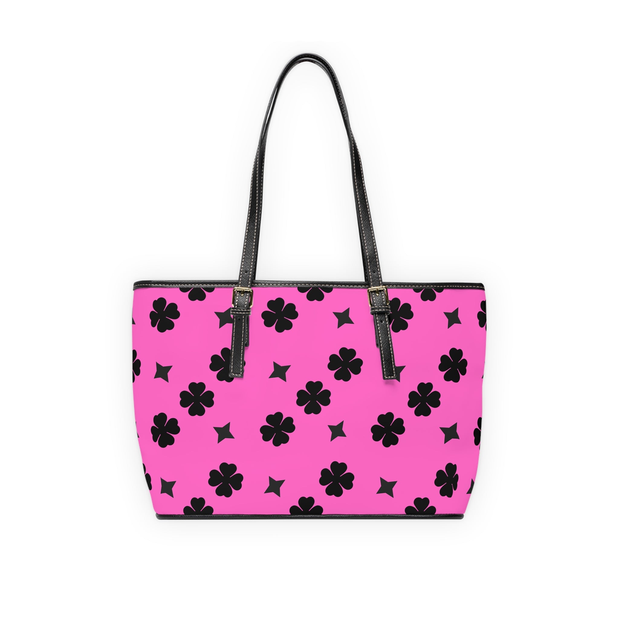 Pink  Lucky Leather Shoulder Bag