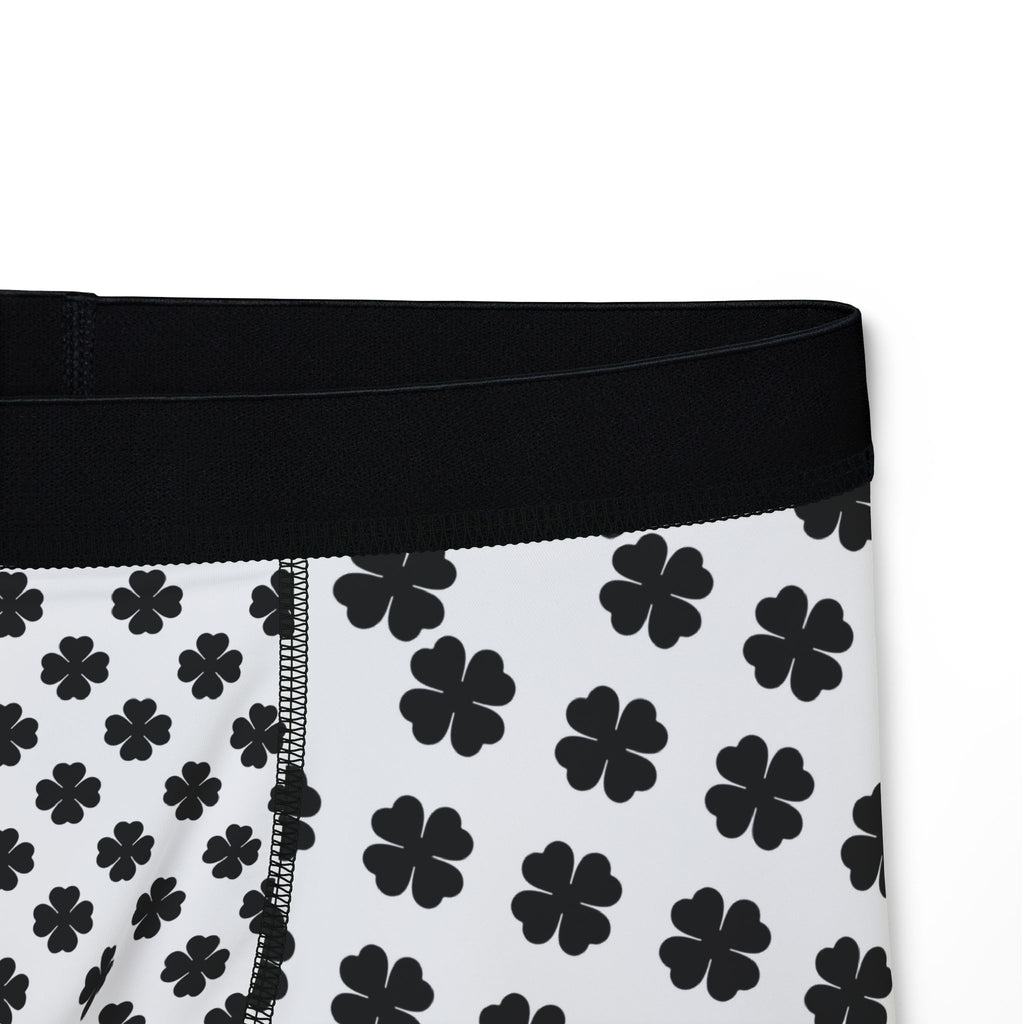 Men's Boxer Briefs — Black Clover All-Over Print Comfortable Underwear