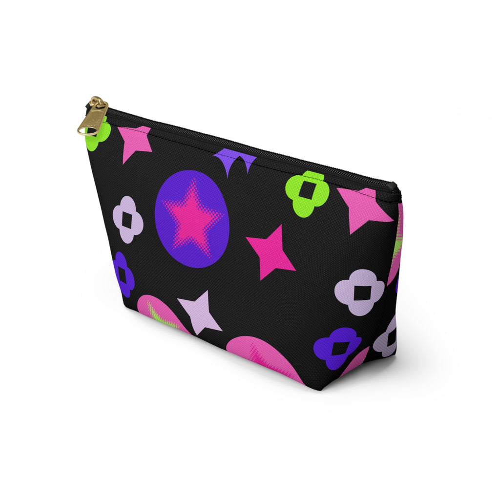 Colorful Star & Flower Accessory Pouch