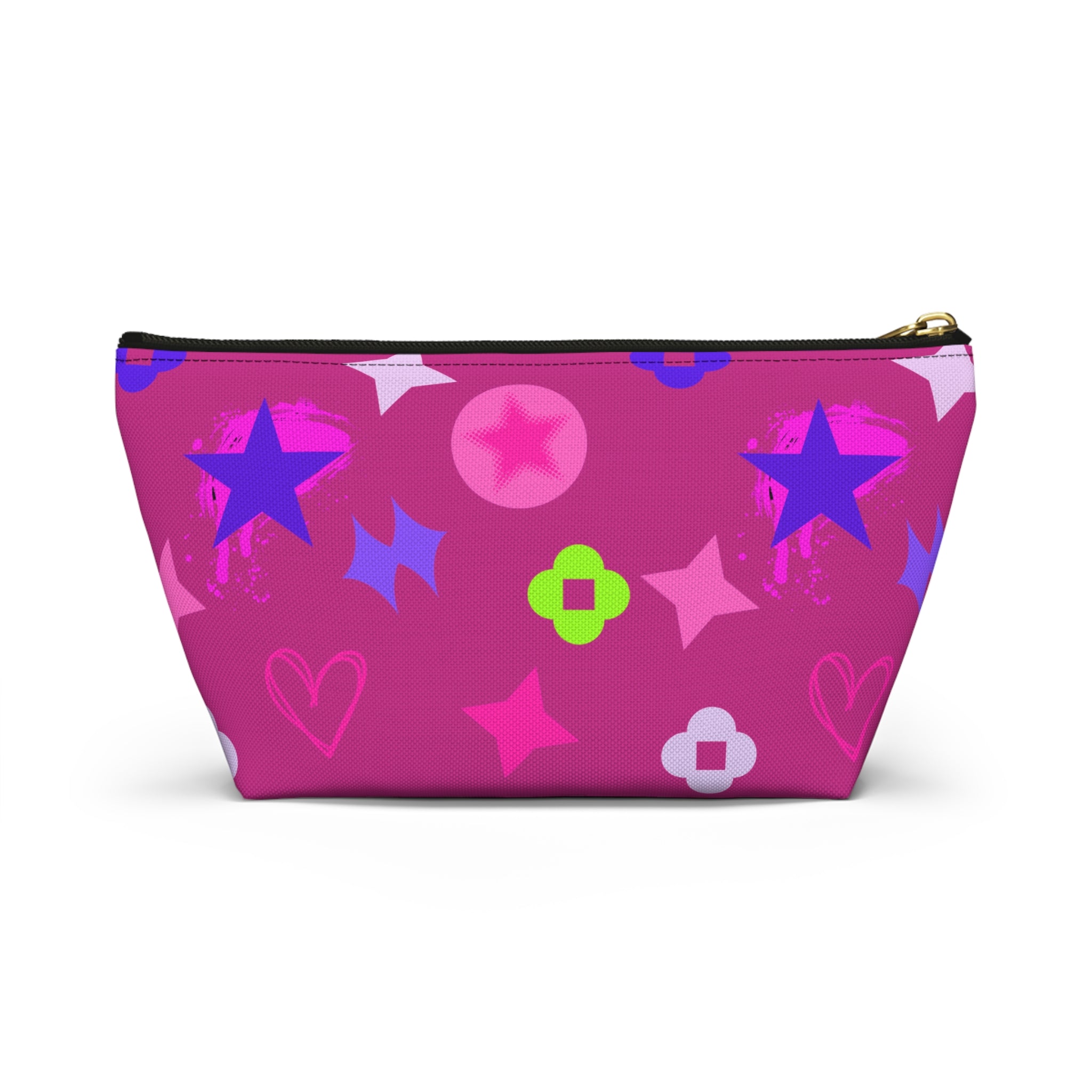 Stars Accessory Pouch —  Pink Makeup Bag