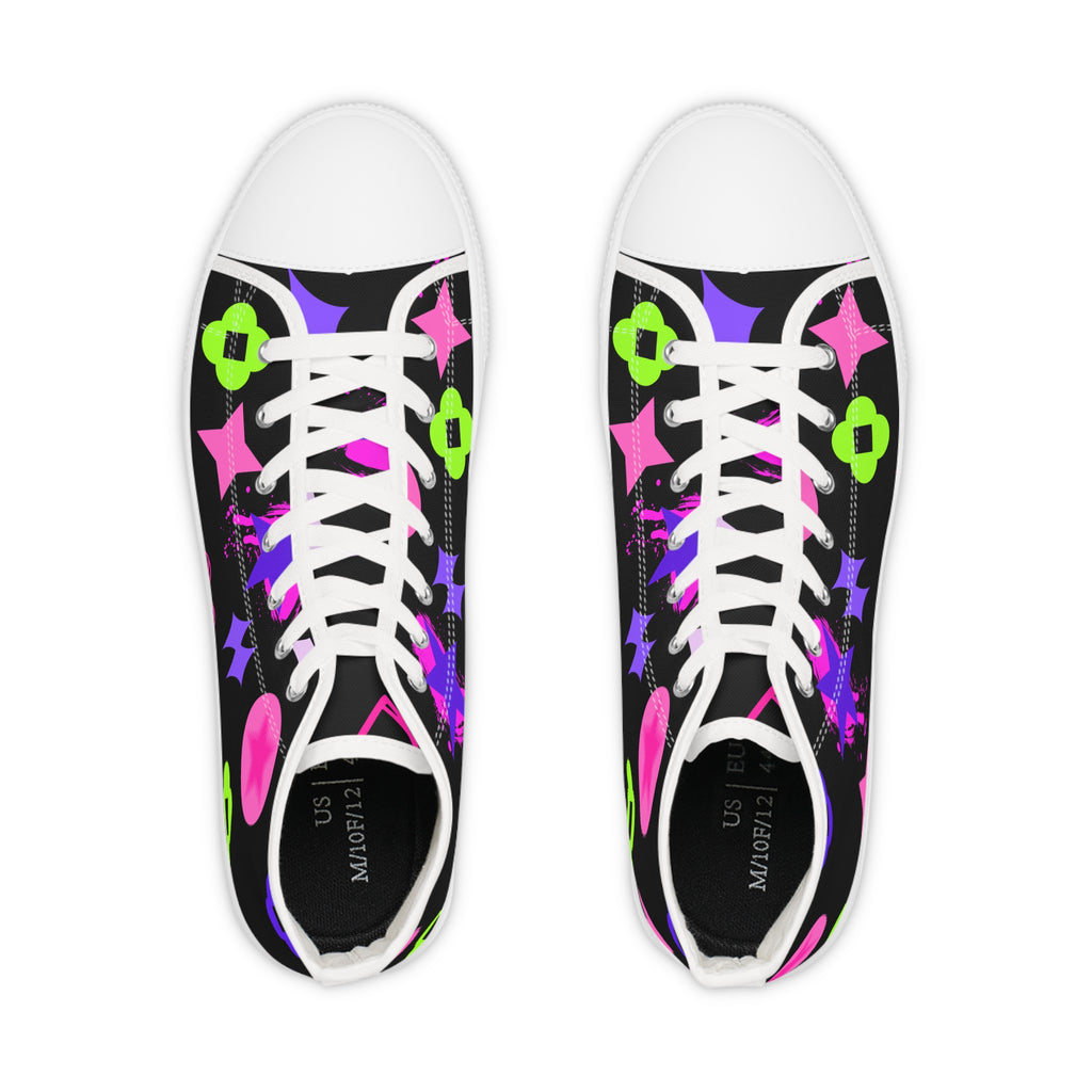 Men's High Top Sneakers Black