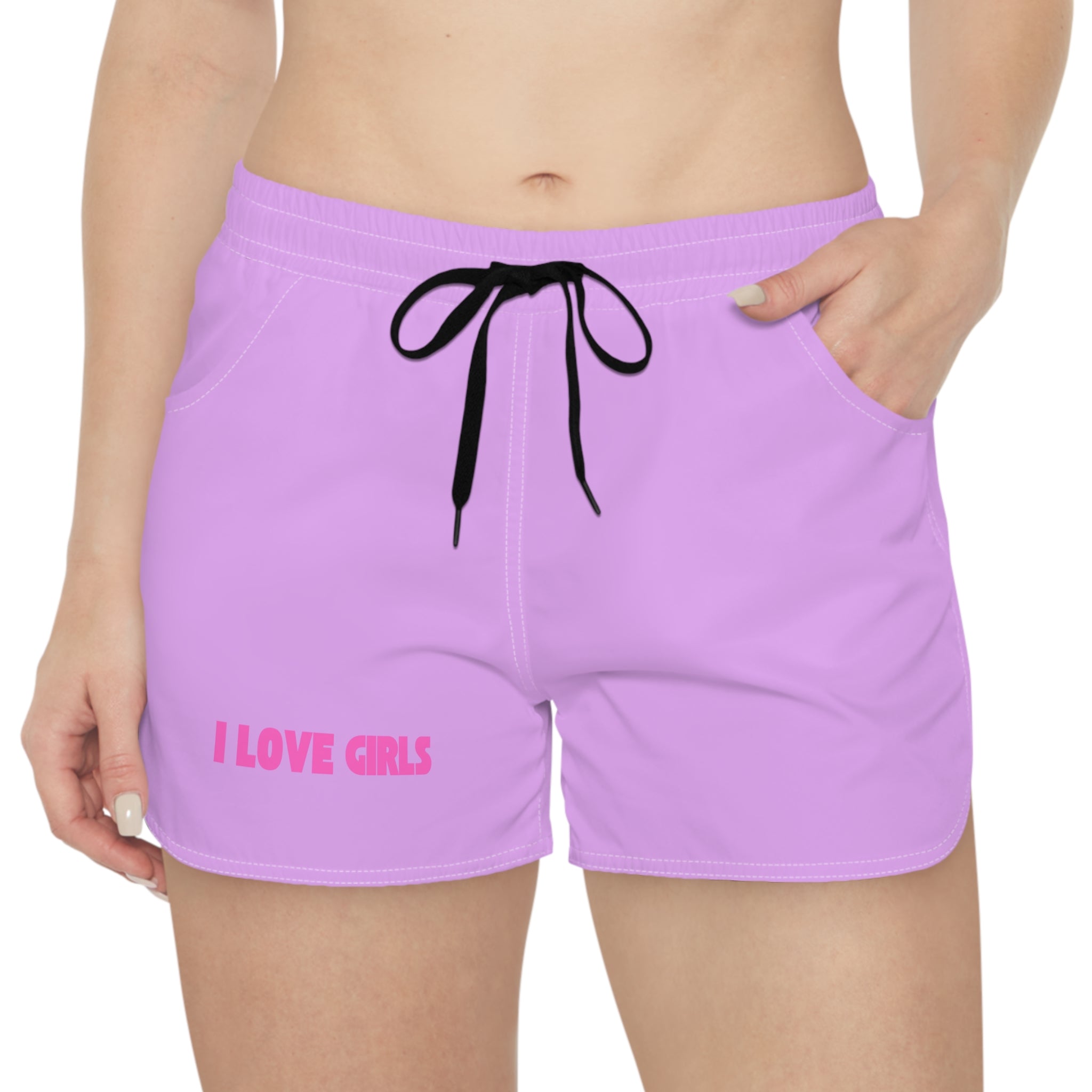 Logo Women's Casual Shorts — Black Lounge & Sleep Short Purple