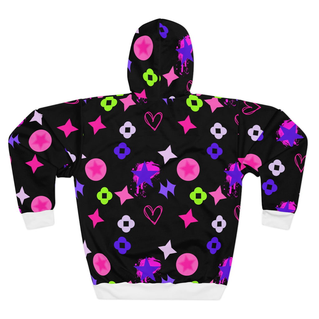 Stars Hearts Unisex Pullover Hoodie