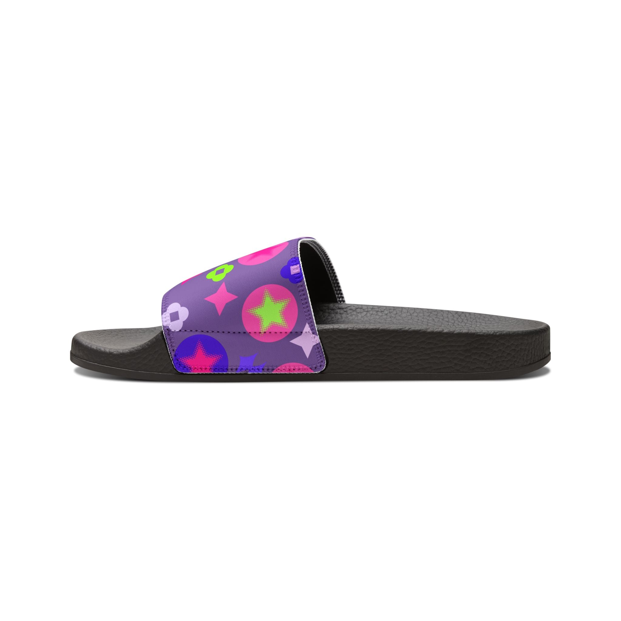 Colorful Youth Sandals Playful Summer Purple/Pink/ Stars