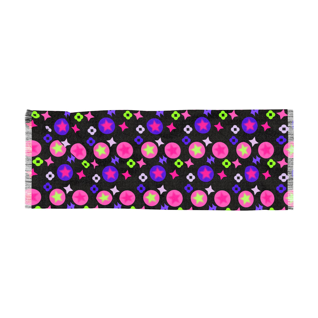 Colorful Patterned Light Scarf for Stylish Layering