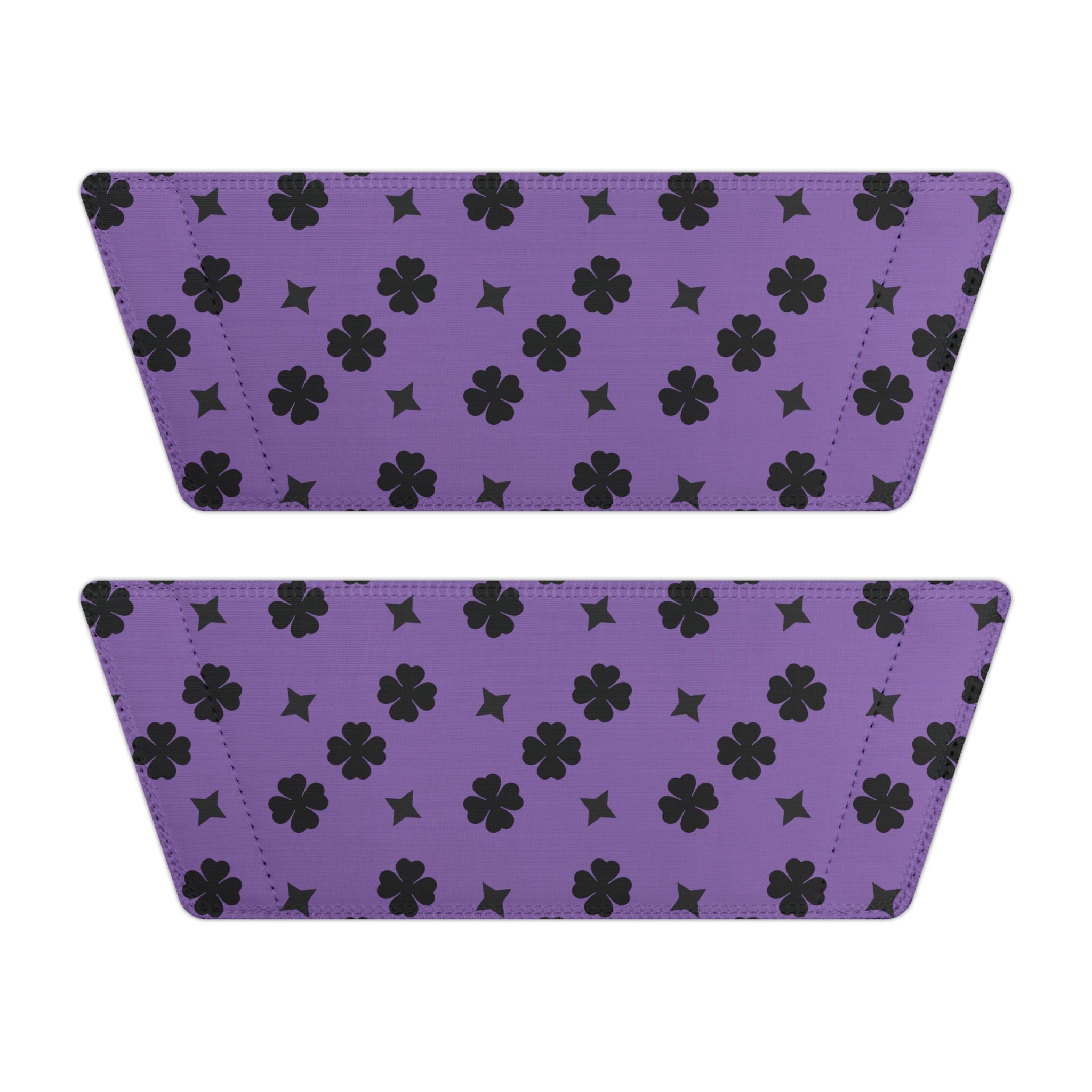 Men's Sandal Black Stars on Purple