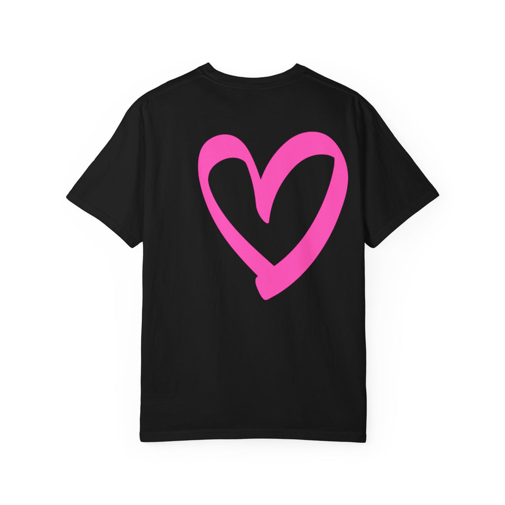 Unisex  Pink Love T-Shirt Black