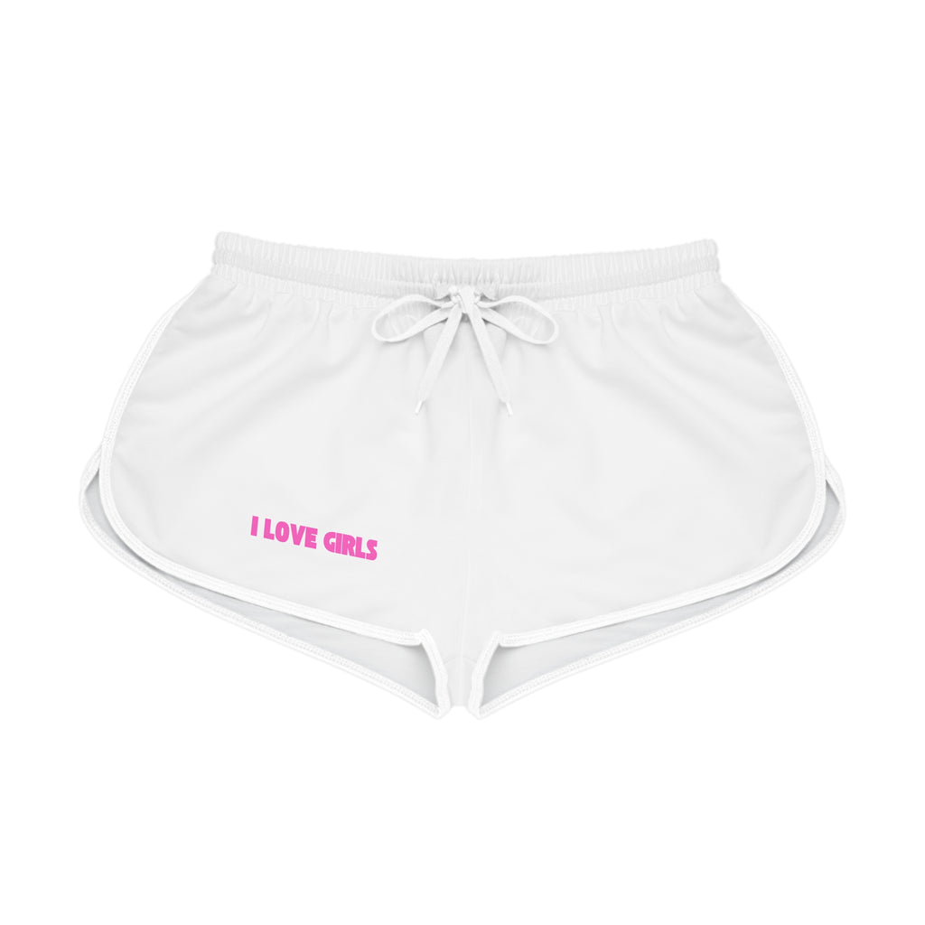 Women's Relaxed Shorts — Bright White Casual Lounge & Workout Shorts