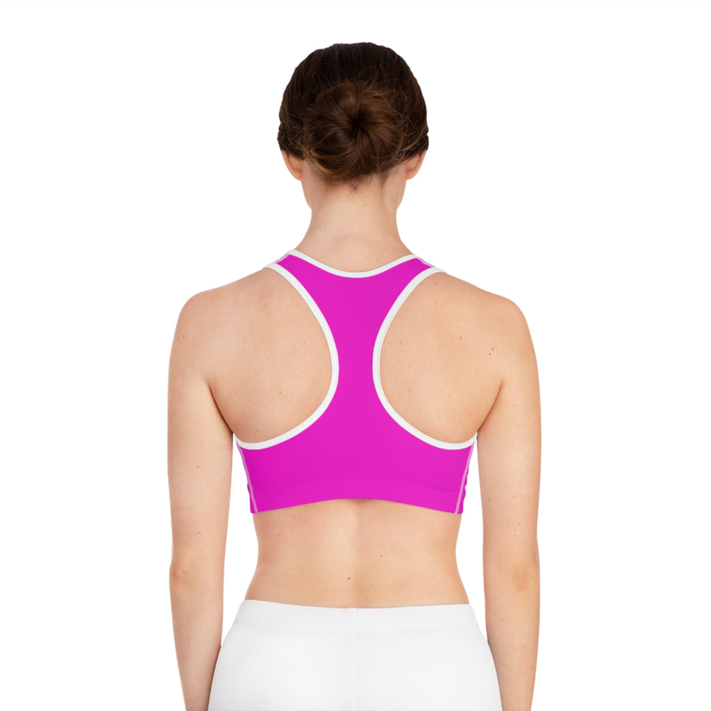 'SEXY'  Pink Sports Bra — Bold Activewear Crop Top