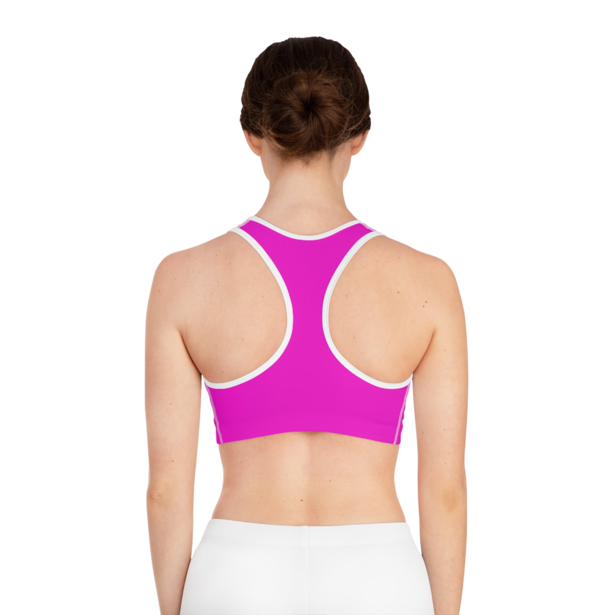 'SEXY'  Pink Sports Bra — Bold Activewear Crop Top