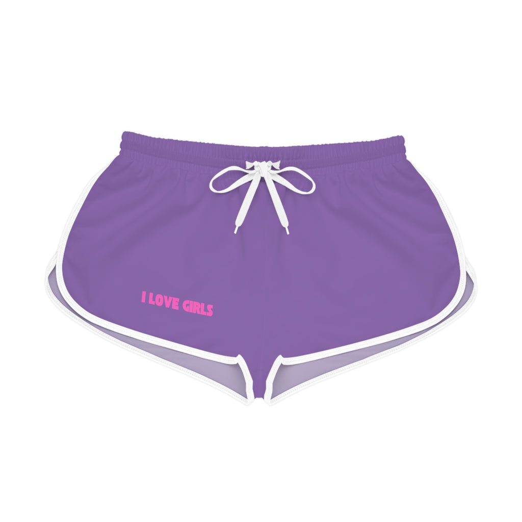 Women's Relaxed Shorts — Bright Purple  Casual Lounge & Workout Shorts