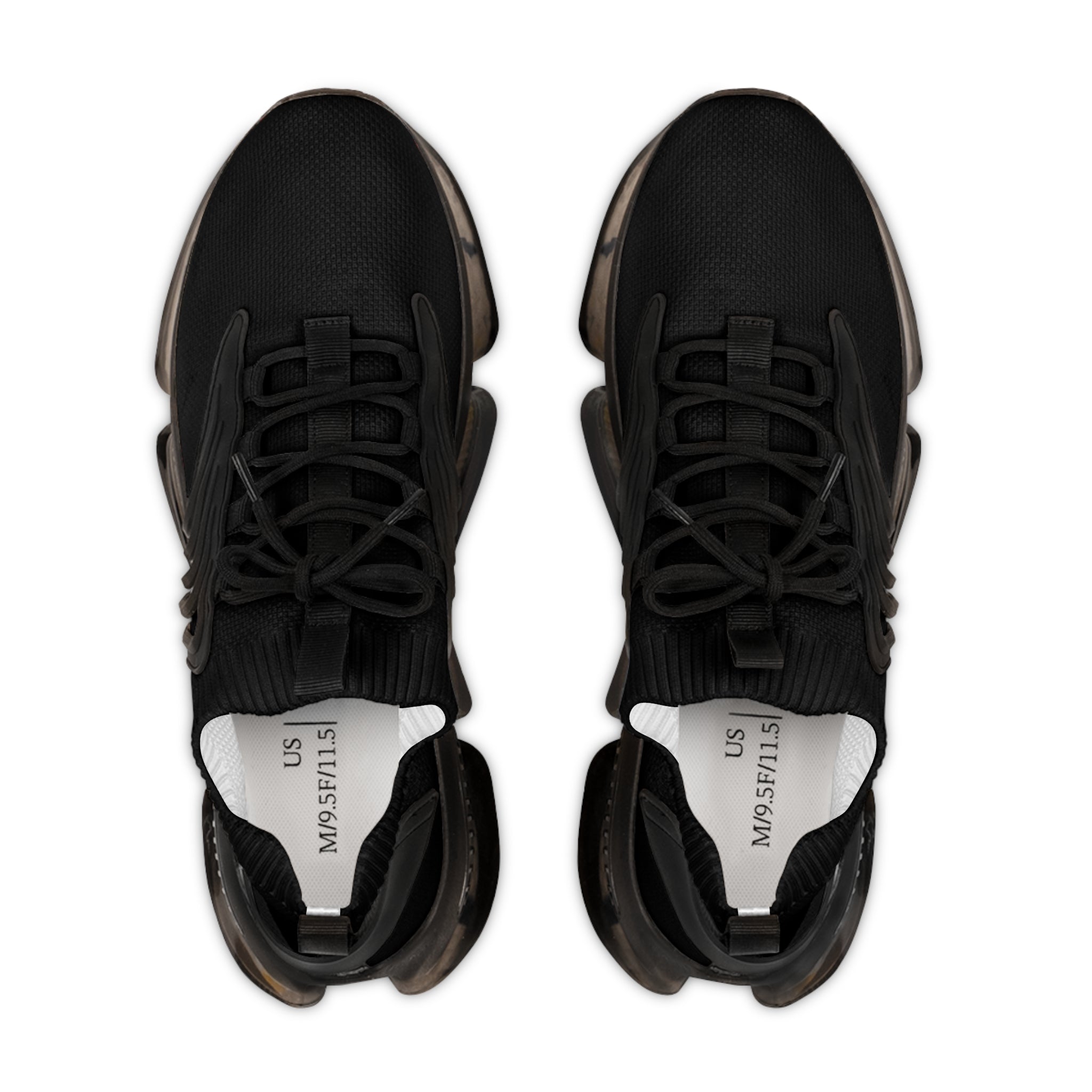 Men's Black Mesh Sneakers — Lightweight Breathable Athletic Shoes
