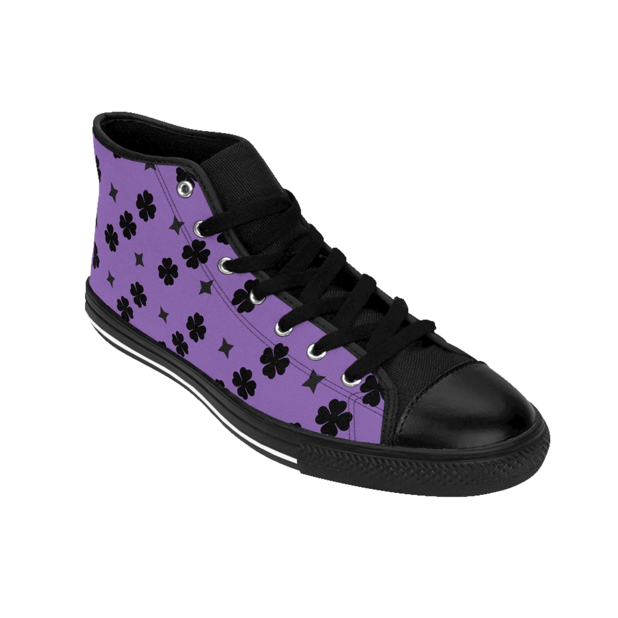 Men Classic Sneakers Black Lucky On Top Purple
