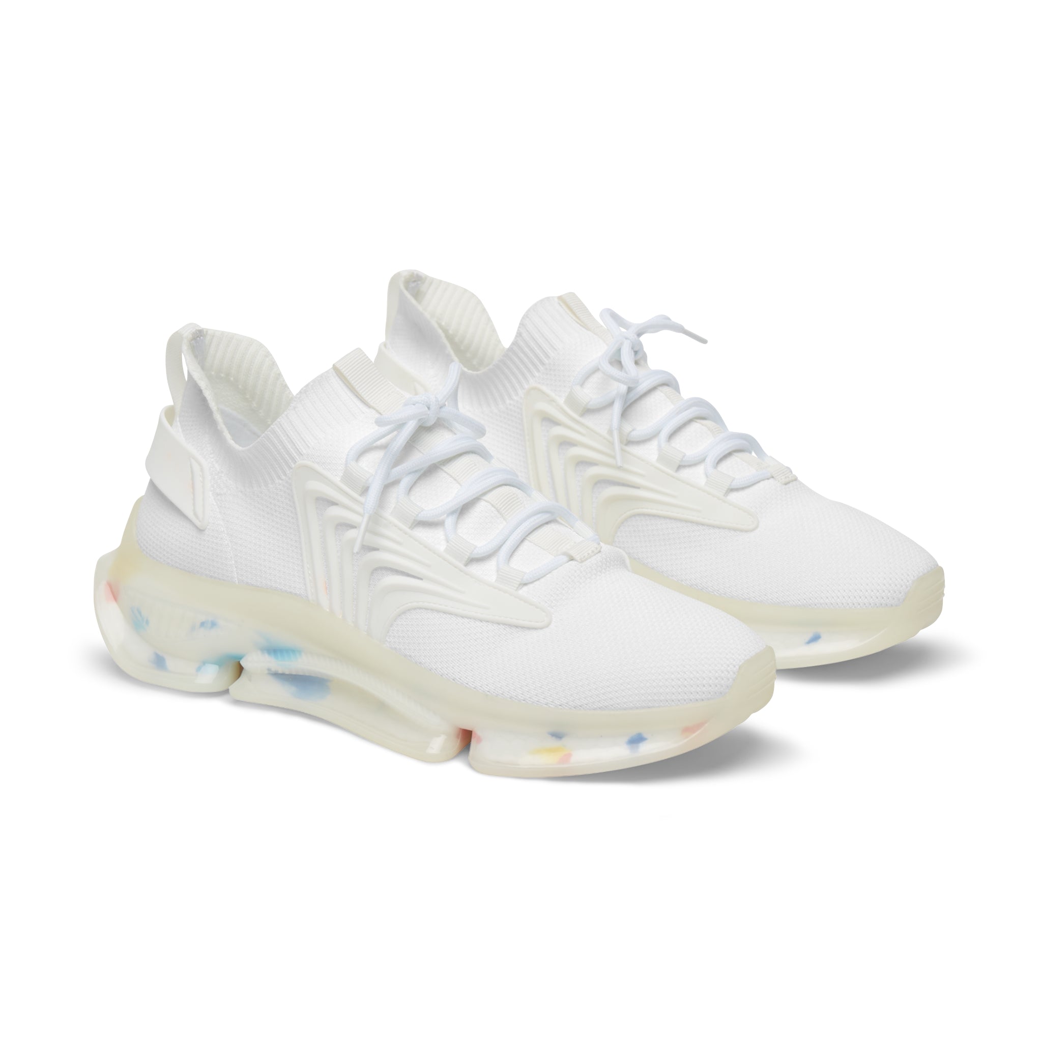 Women Mesh Sneakers — Streetwear Running Shoes White/Black