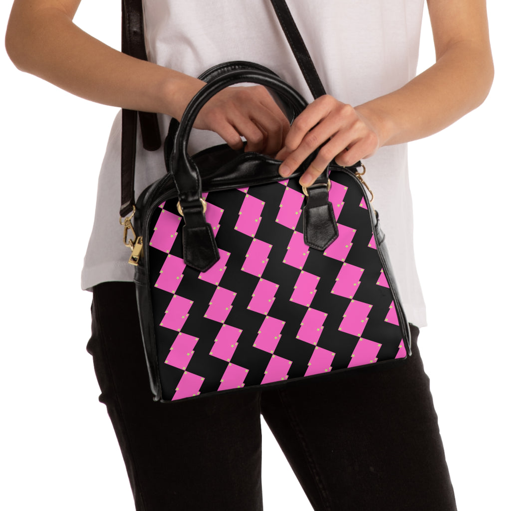 PinkGirly Pattern Women Shoulder Handbag