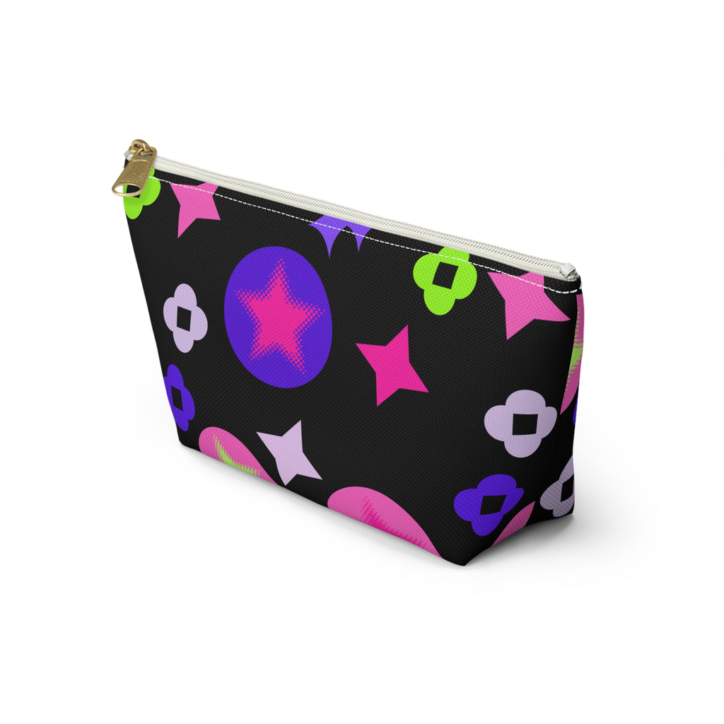Colorful Star & Flower Accessory Pouch