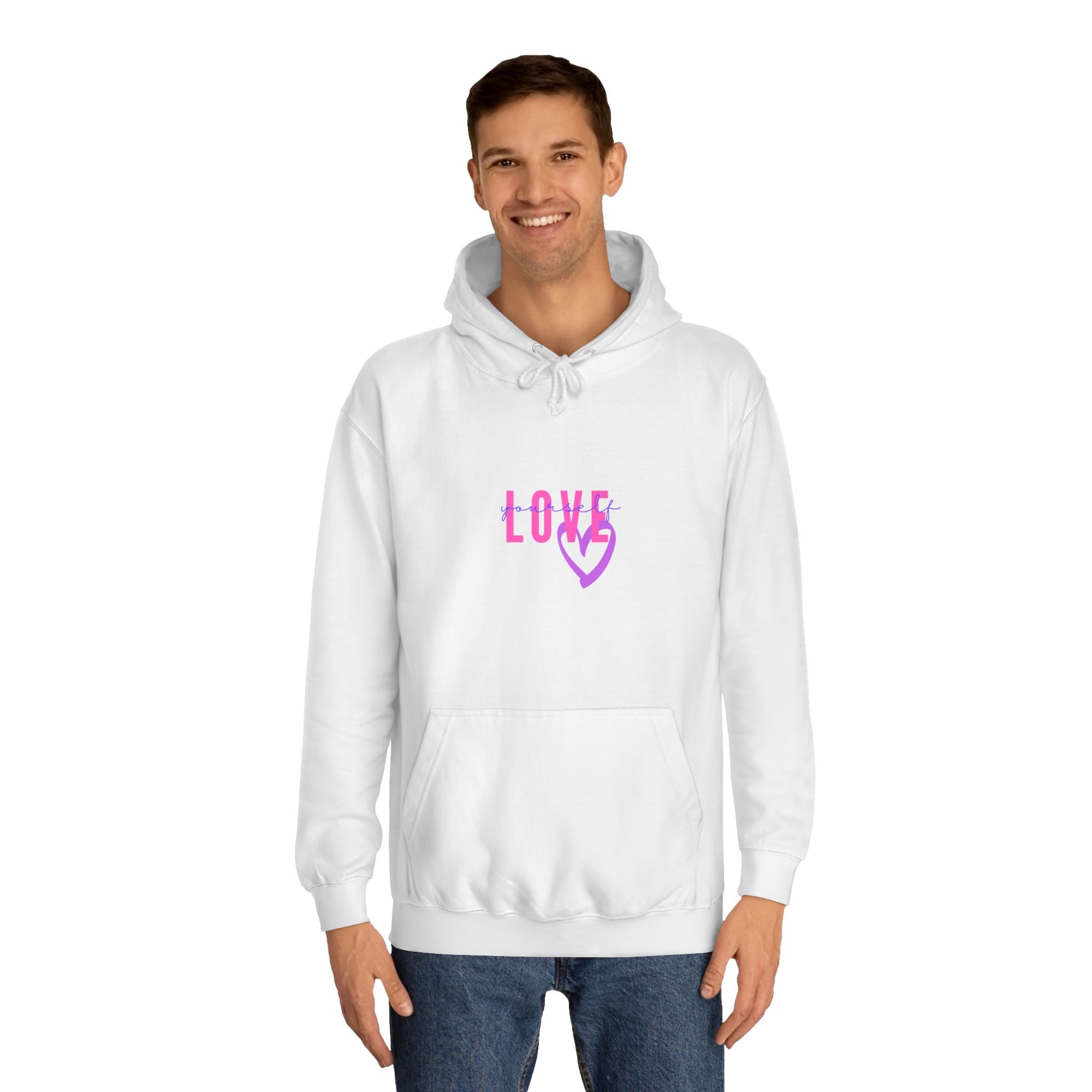 Love Heart Hoodie Unisex College Sweatshirt Apparel