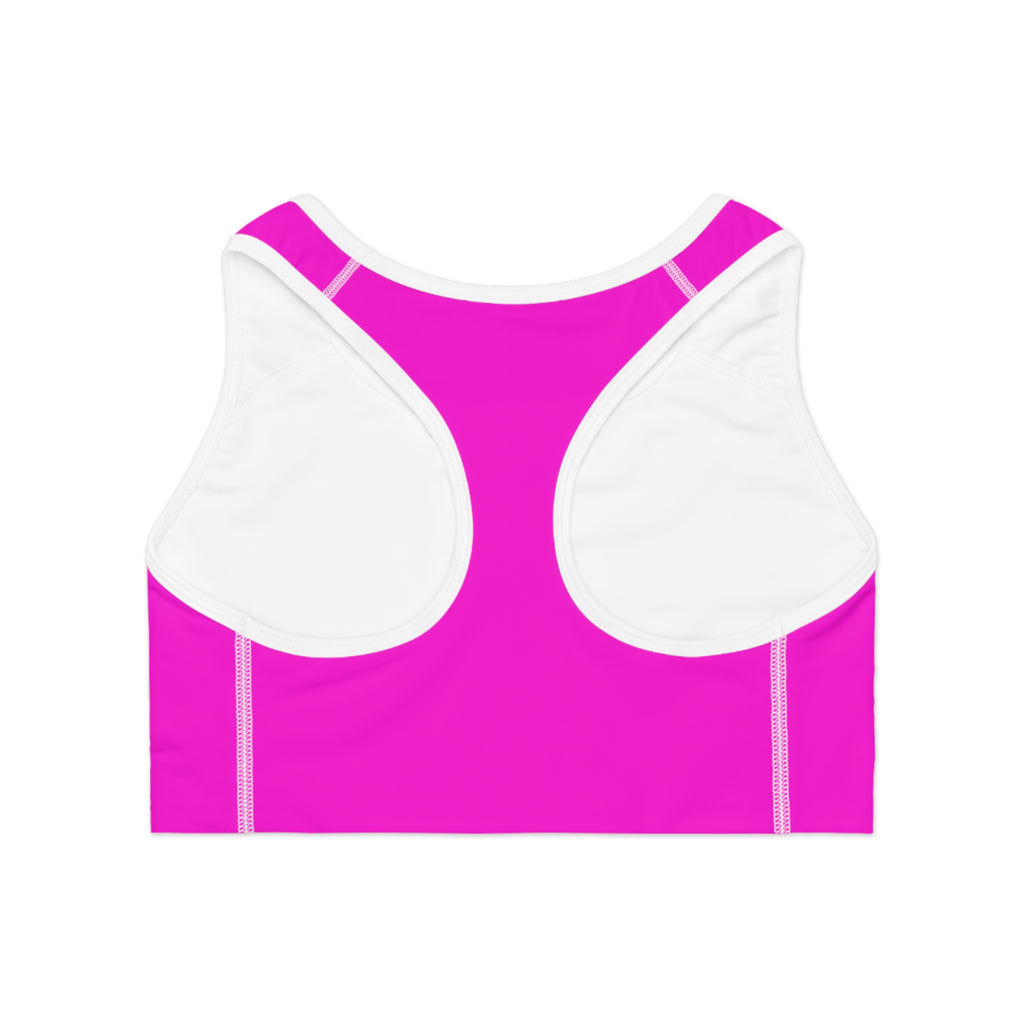 'SEXY'  Pink Sports Bra — Bold Activewear Crop Top