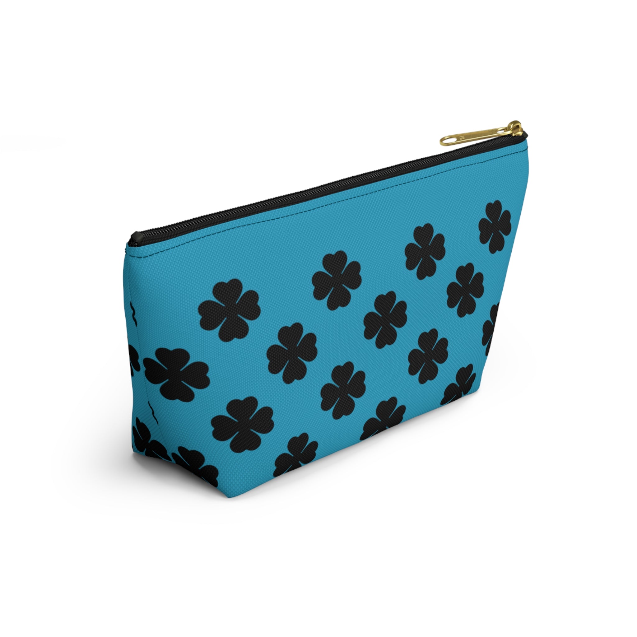Blu Clover Pattern Accessory Makeup & Travel Organizer