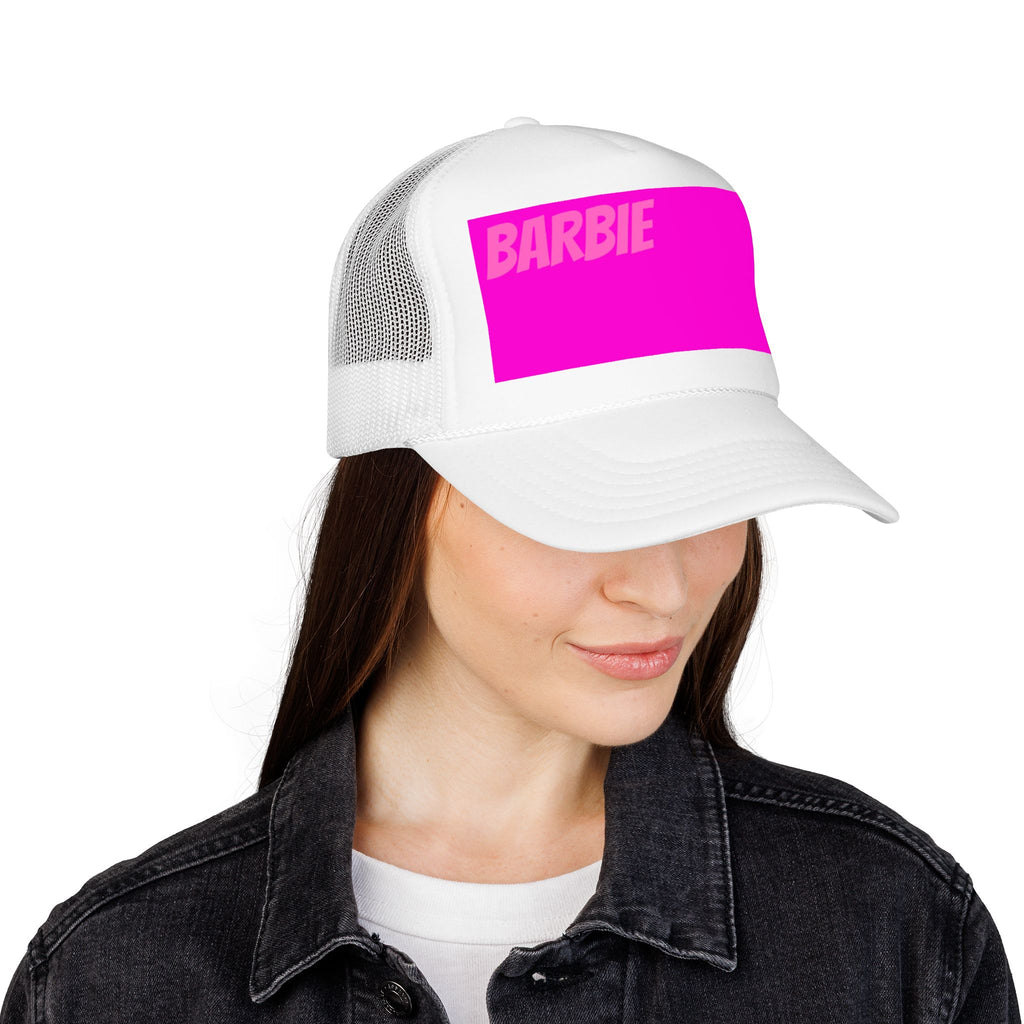 Barbie Pink Logo Trucker Hat