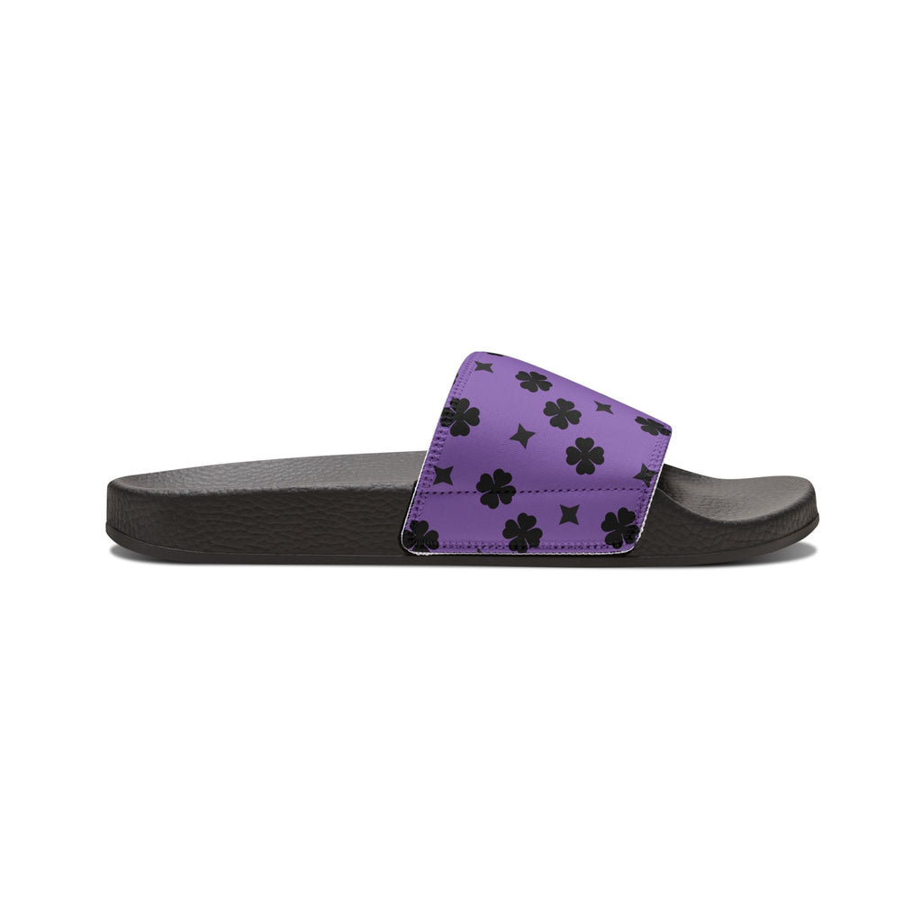 Men's Sandal Black Stars on Purple