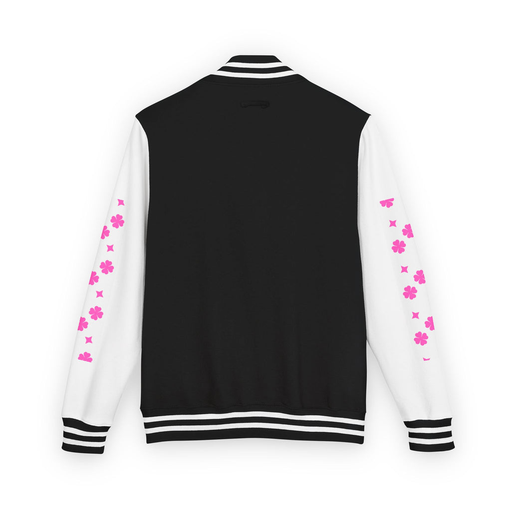 Women Heavyweight  Jacket White Black and Purple