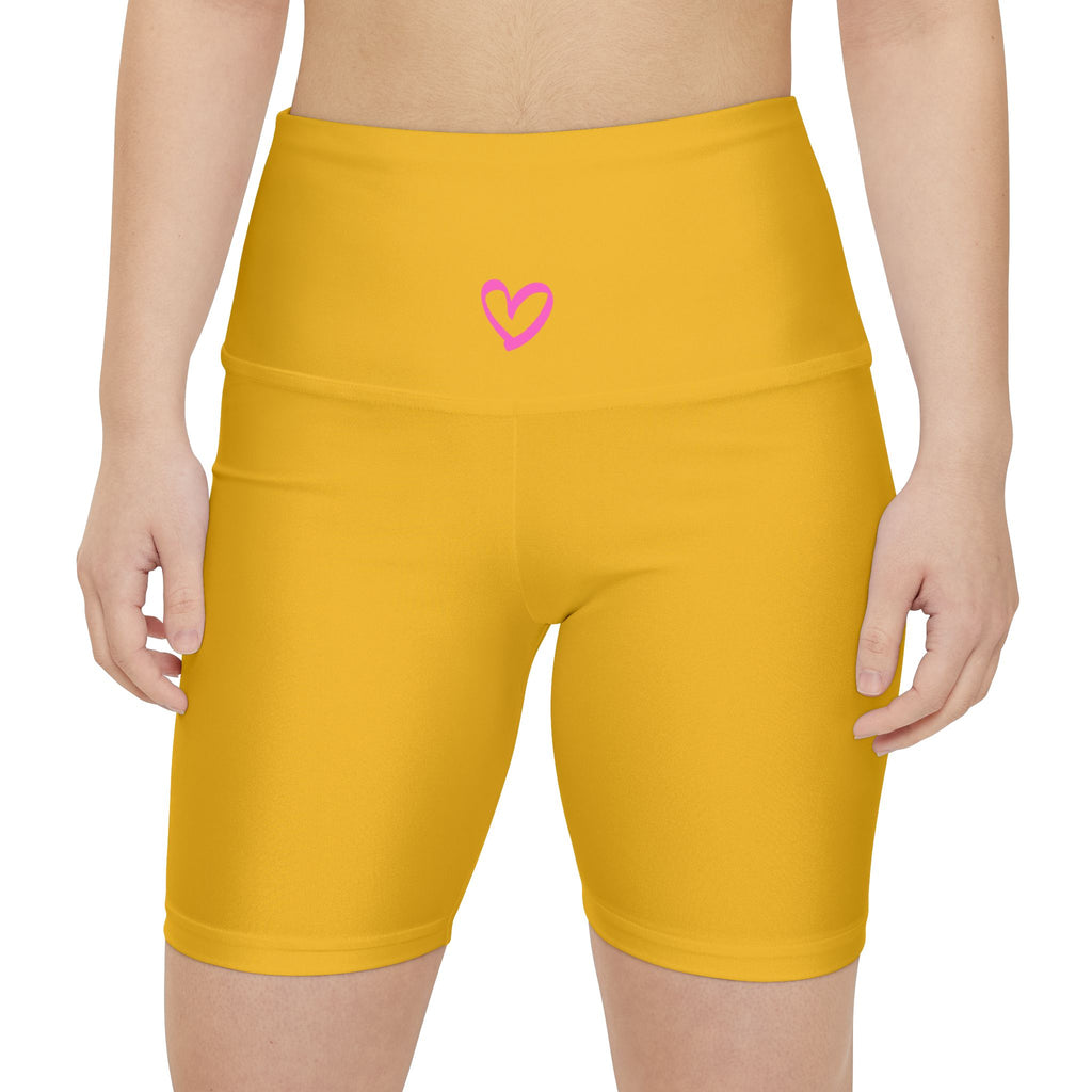 Women's Workout Shorts Yellow