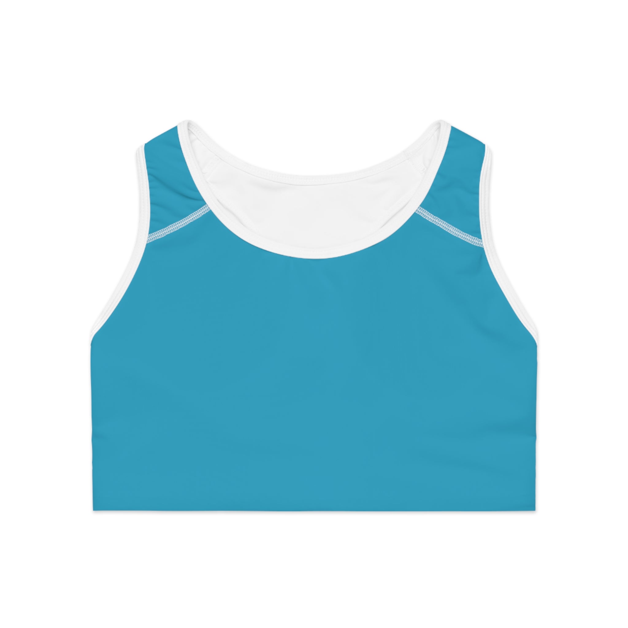 SEXY' Blue Sports Bra — Bold Activewear Crop Top