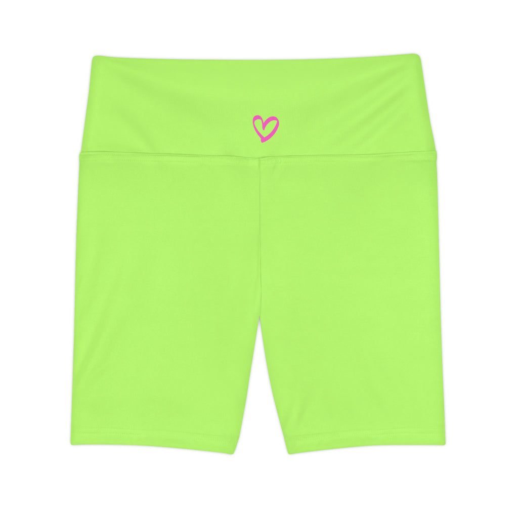 Women's Workout Shorts Lime Green