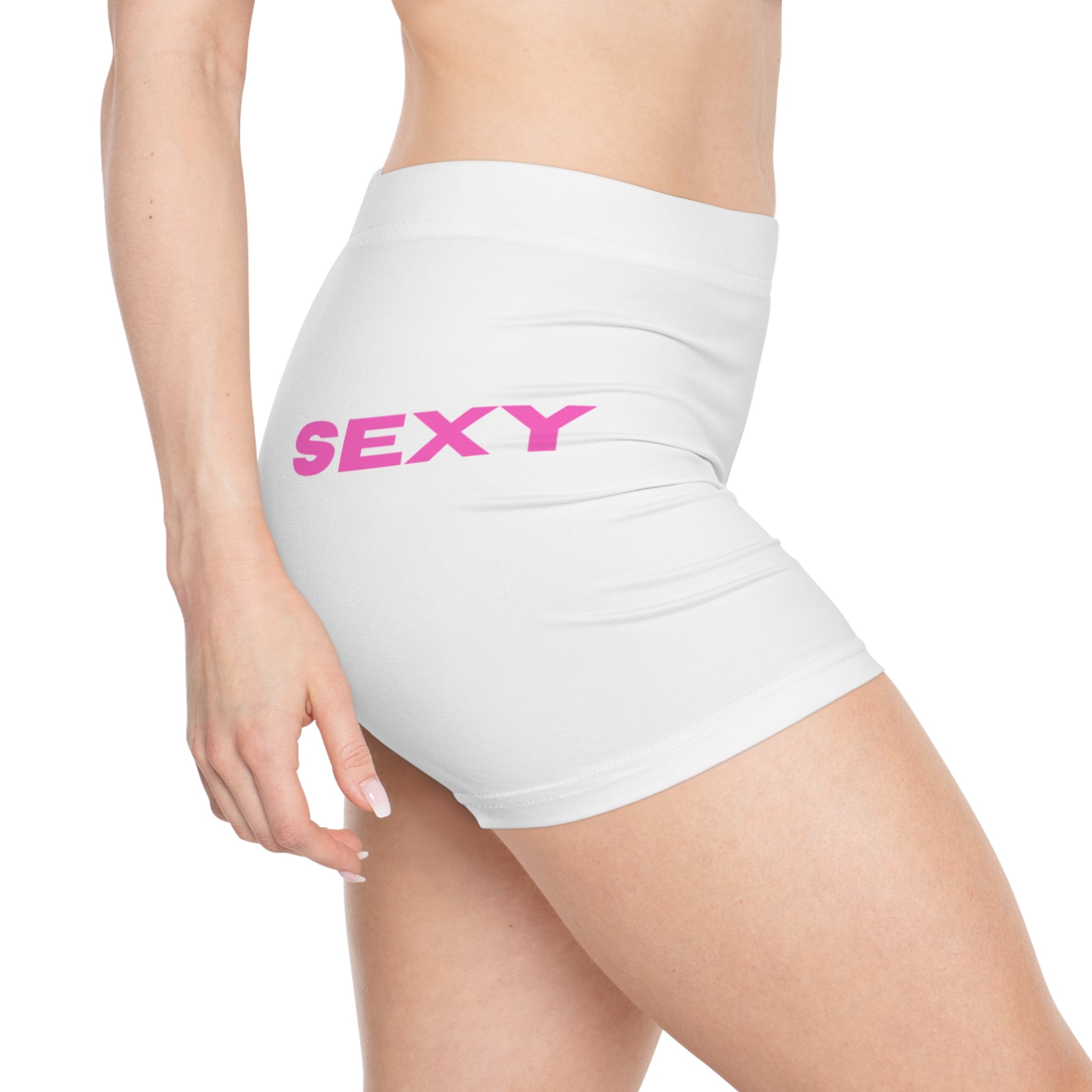 Sexy Women White Sport Shorts