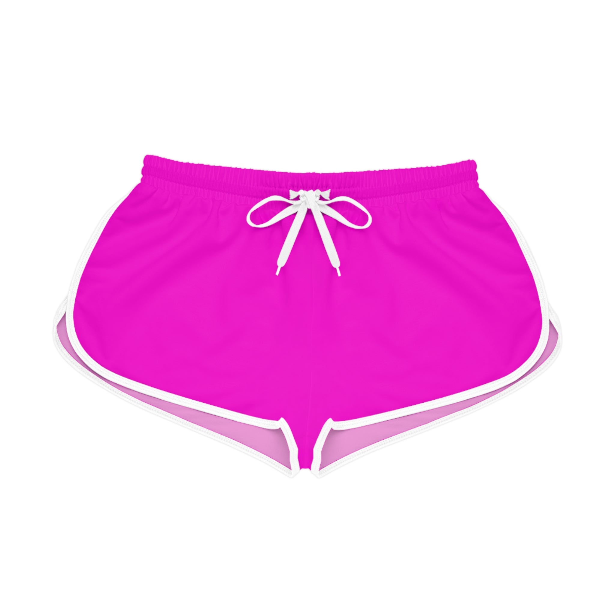 Women's Relaxed Shorts — Bright Pink Casual Lounge & Workout Shorts