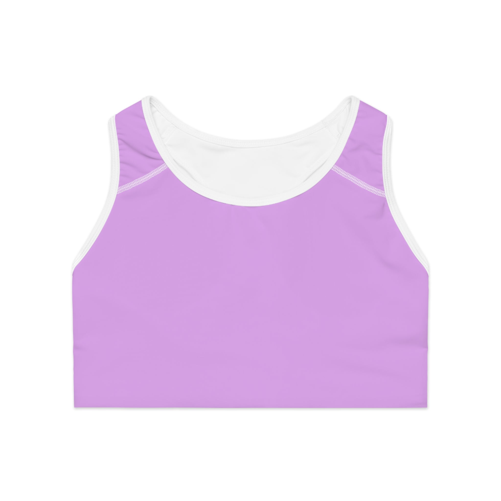 Neon Purple 'SEXY' Sports Bra — Bold Activewear Crop Top