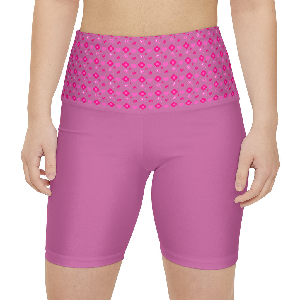 Slim Girl Women's Workout Shorts Pink