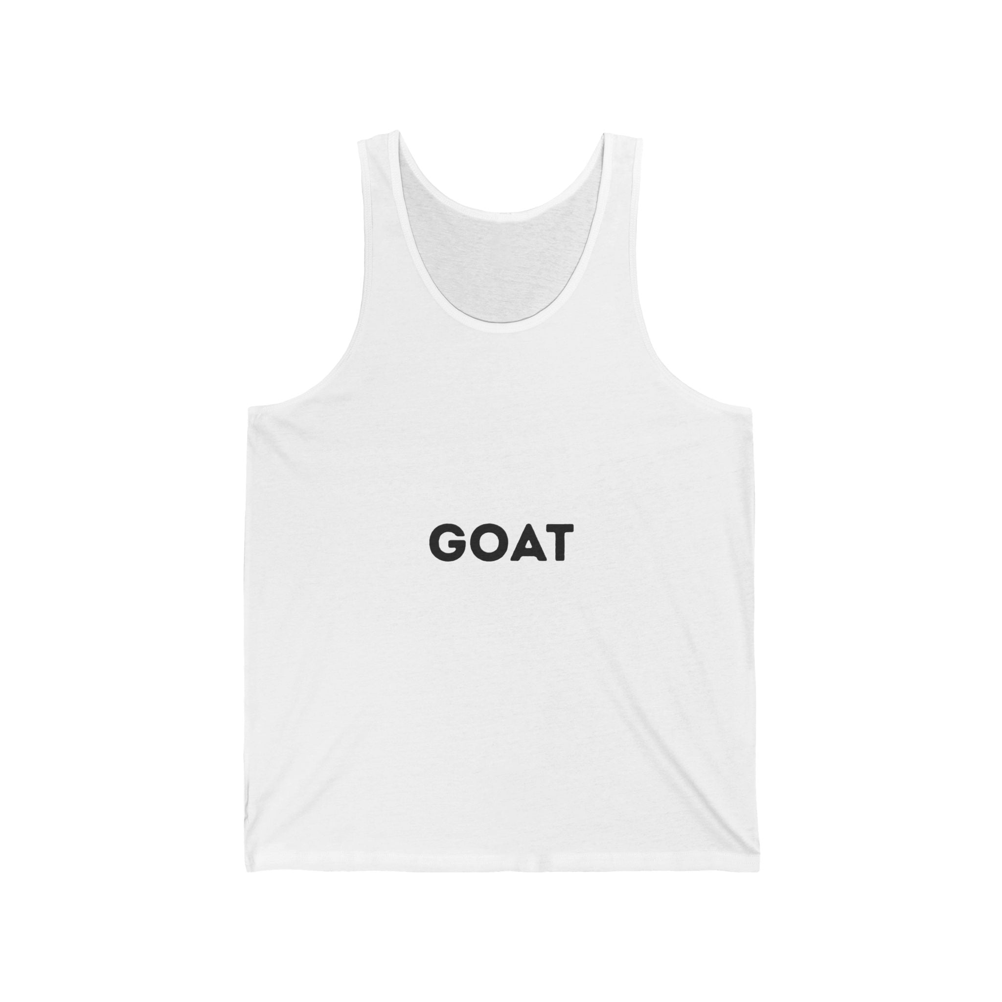 GOAT Tank Top — Minimalist Graphic Athletic Jersey