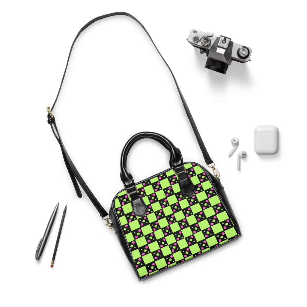 Shoulder Handbag - London Lime Green