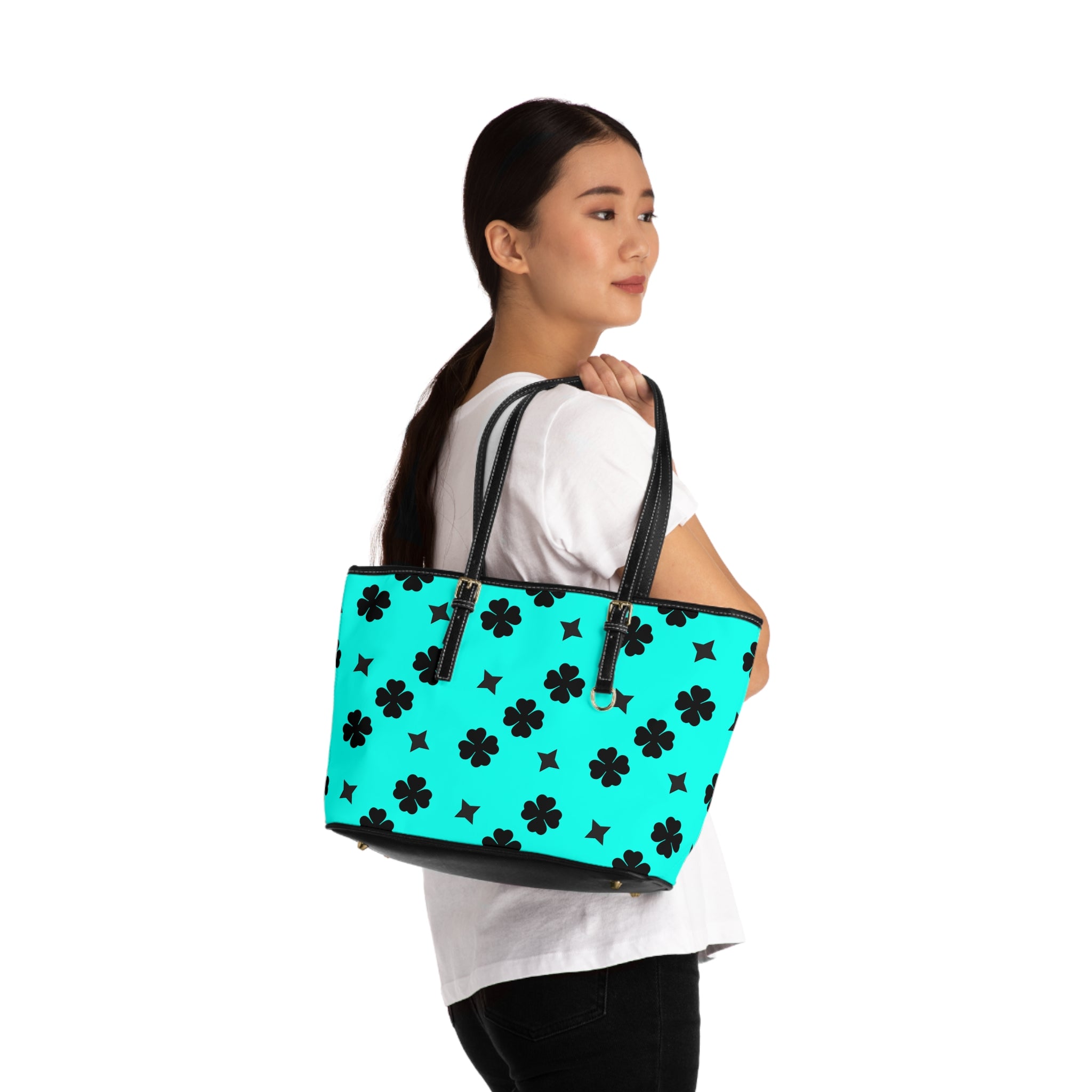 Lucky Leather Shoulder Bag Lite Blue
