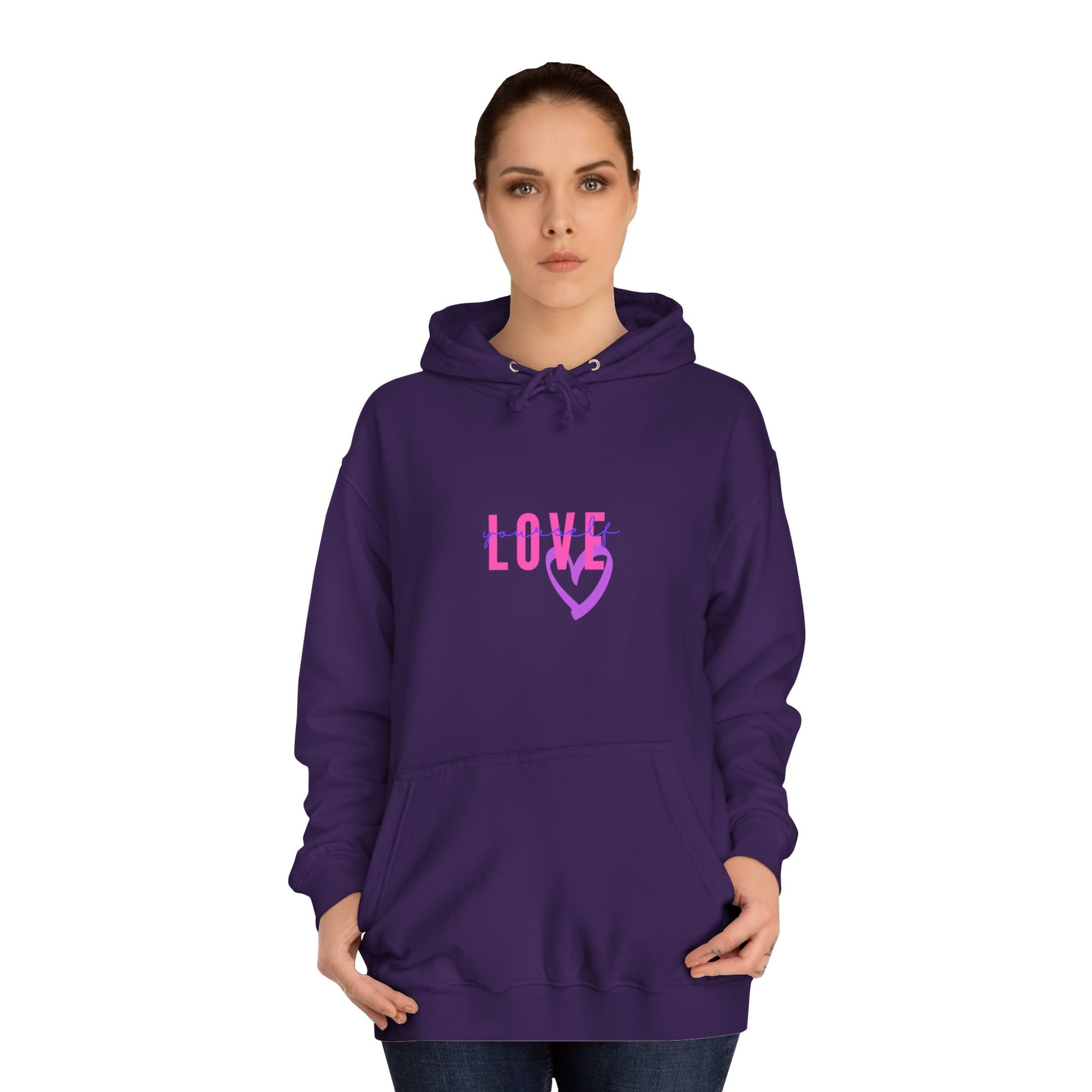 Love Heart Hoodie Unisex College Sweatshirt Apparel