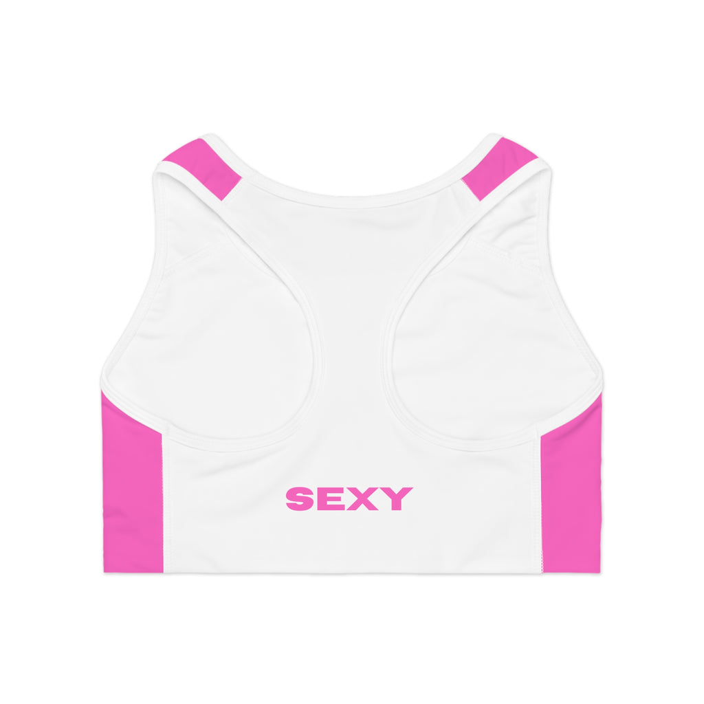 SEXY' Pink Sports Bra — Bold Activewear Crop Top