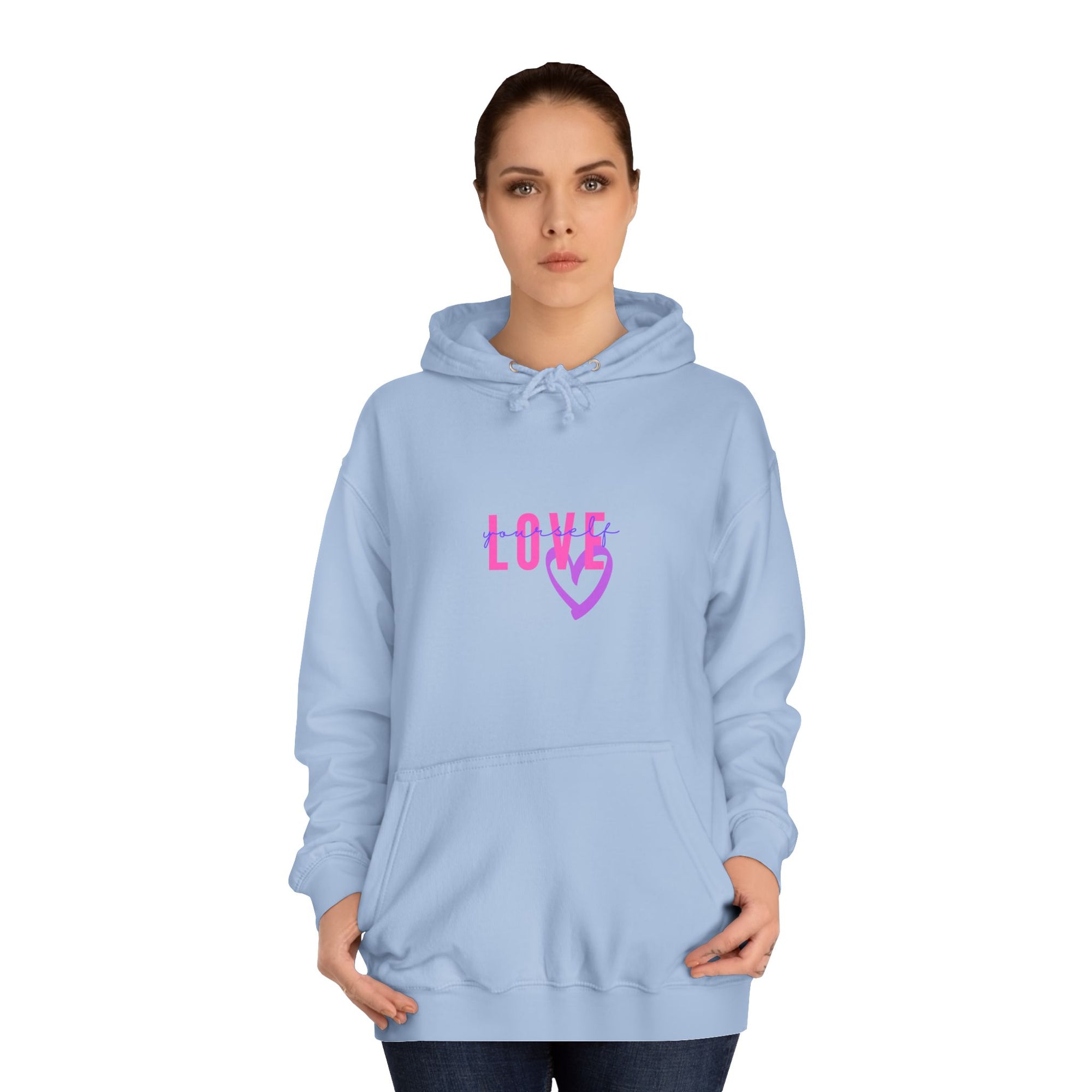 Love Heart Hoodie Unisex College Sweatshirt Apparel
