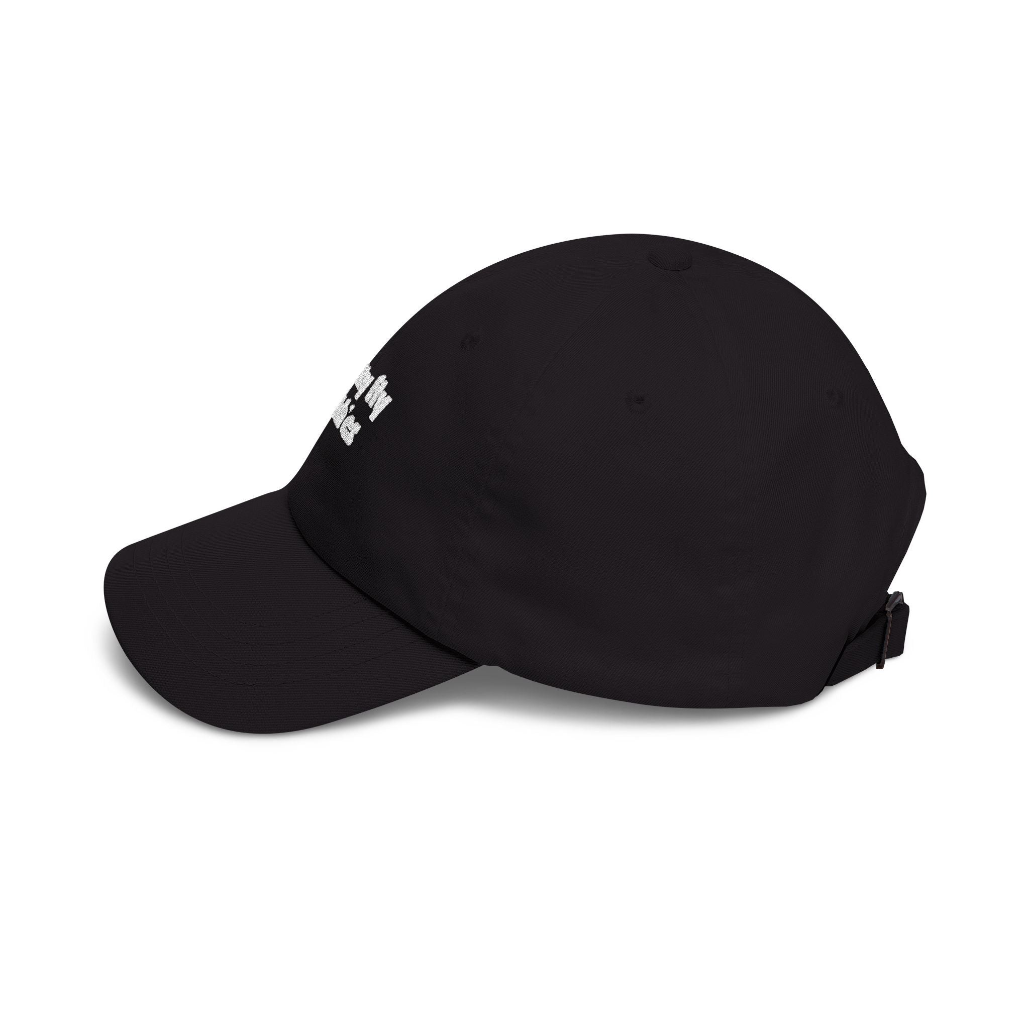 Dad Cap — "Pretty Fly Bitches" Embroidered Black Dad Hat