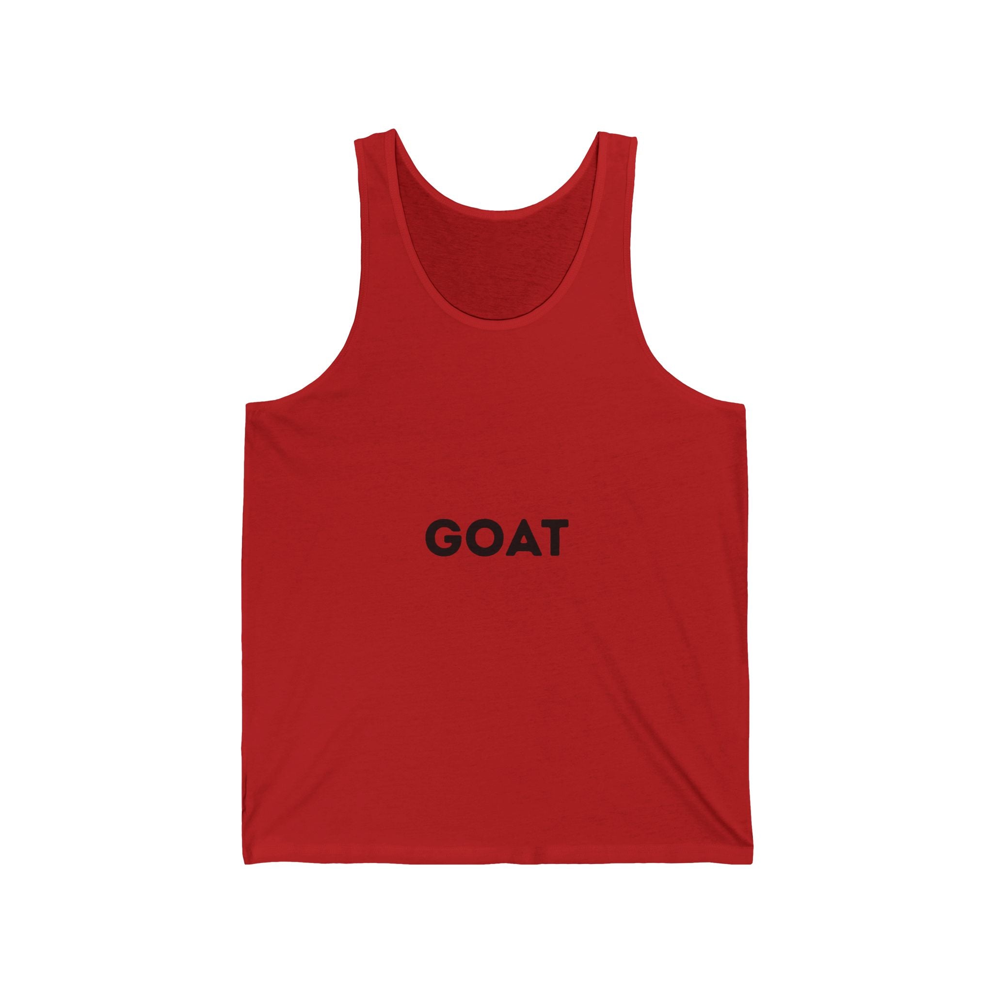 GOAT Tank Top — Minimalist Graphic Jersey Tank