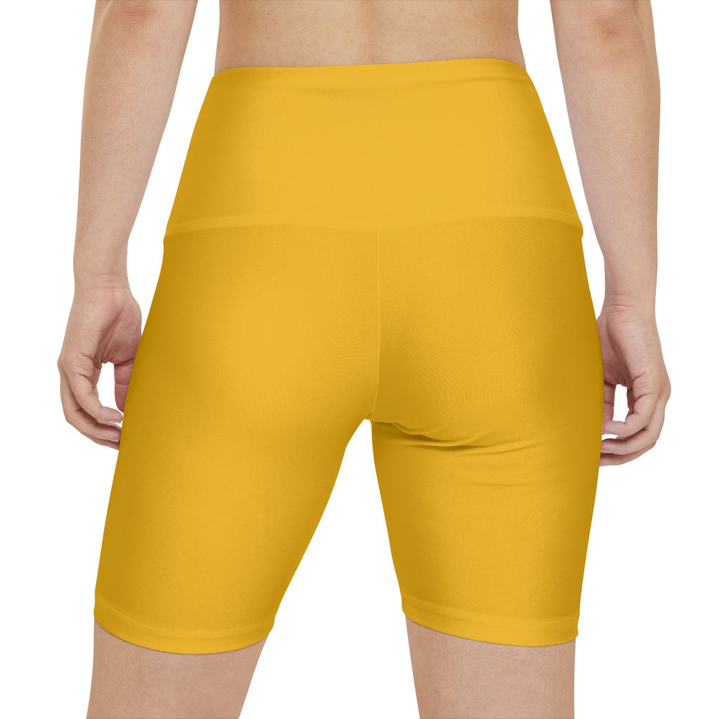 Women's Workout Shorts Yellow