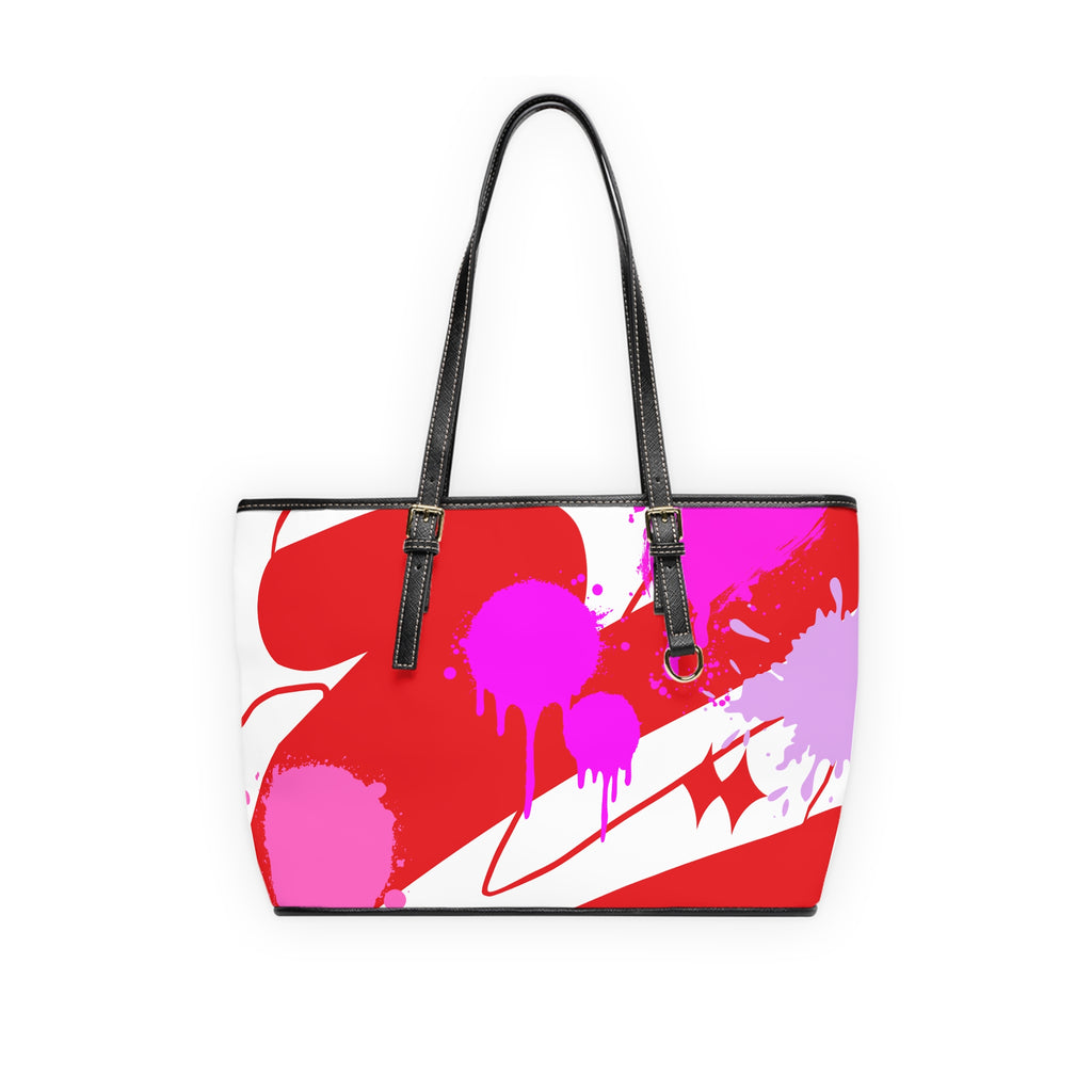 Bold Colorful PU Leather Shoulder Bag - Stylish Tote for Trendsetters