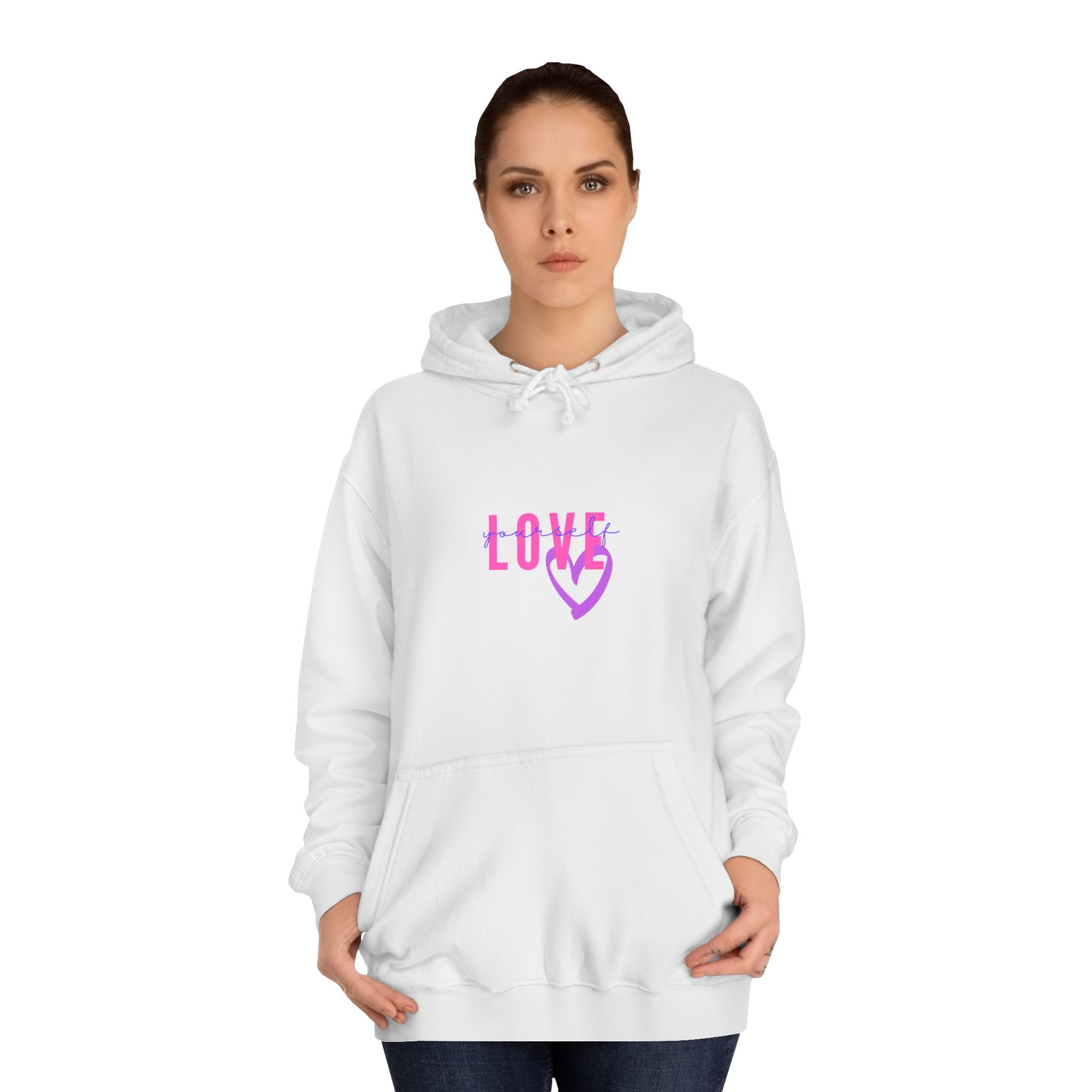 Love Heart Hoodie Unisex College Sweatshirt Apparel