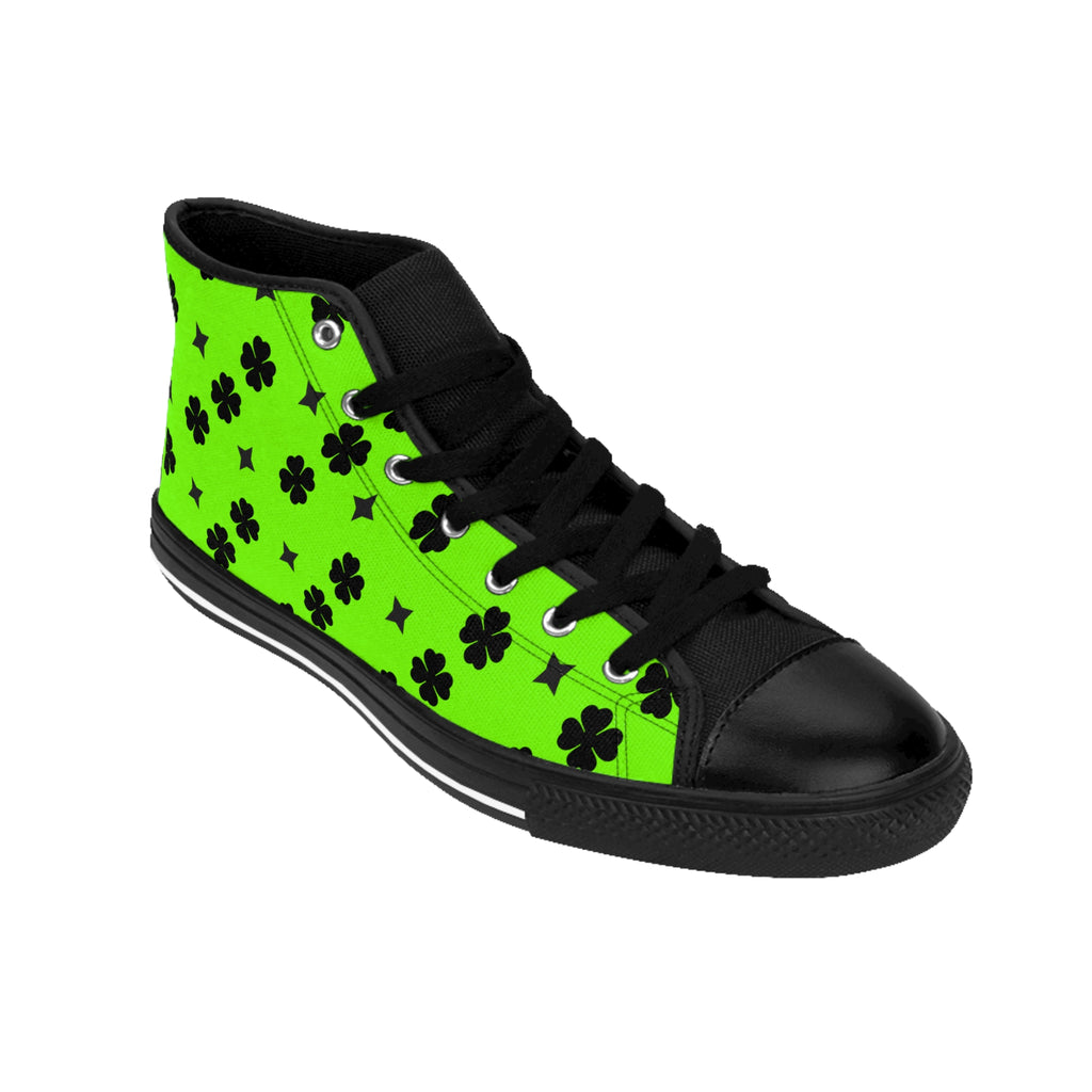 Men Classic Sneakers Star Lime Green